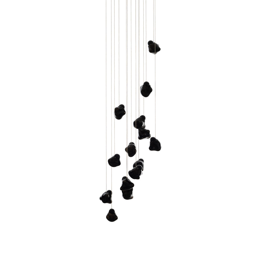 Vasilen Suspension Verre Noir Pier Glacé Minimaliste Moderne