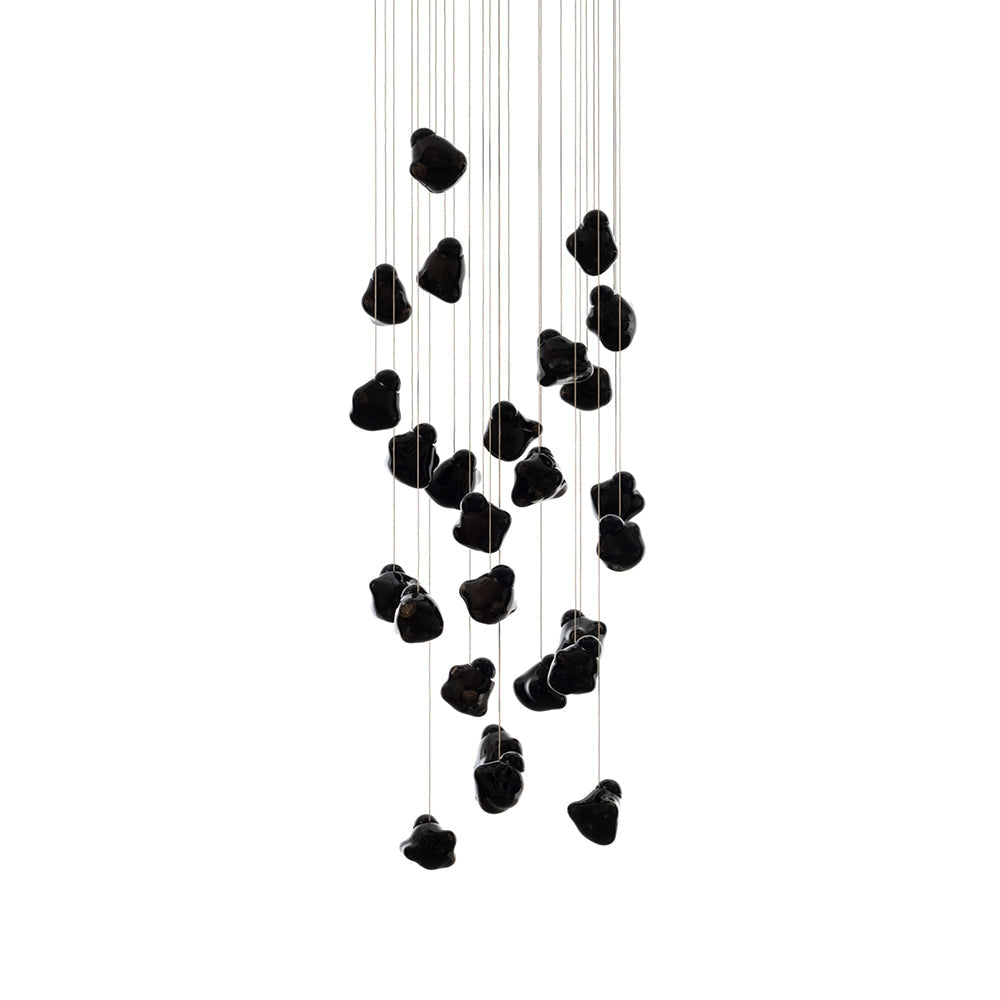 Vasilen Suspension Verre Noir Pier Glacé Minimaliste Moderne