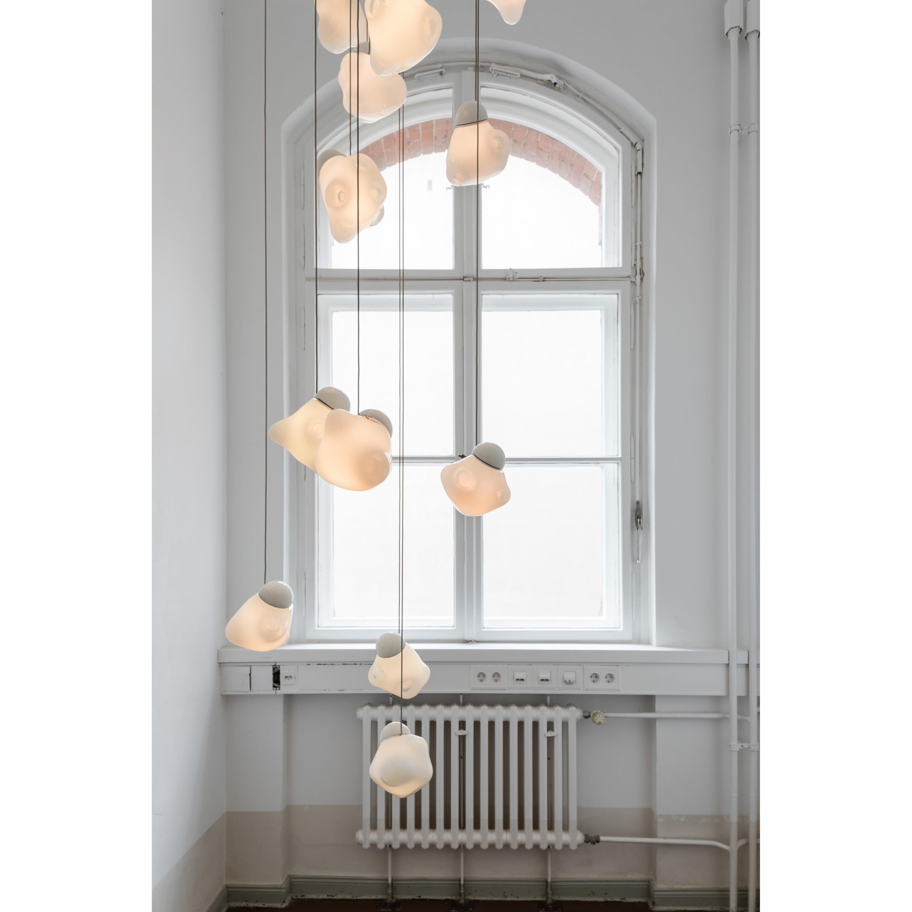 Vasilen Suspension Verre Noir Pier Glacé Minimaliste Moderne