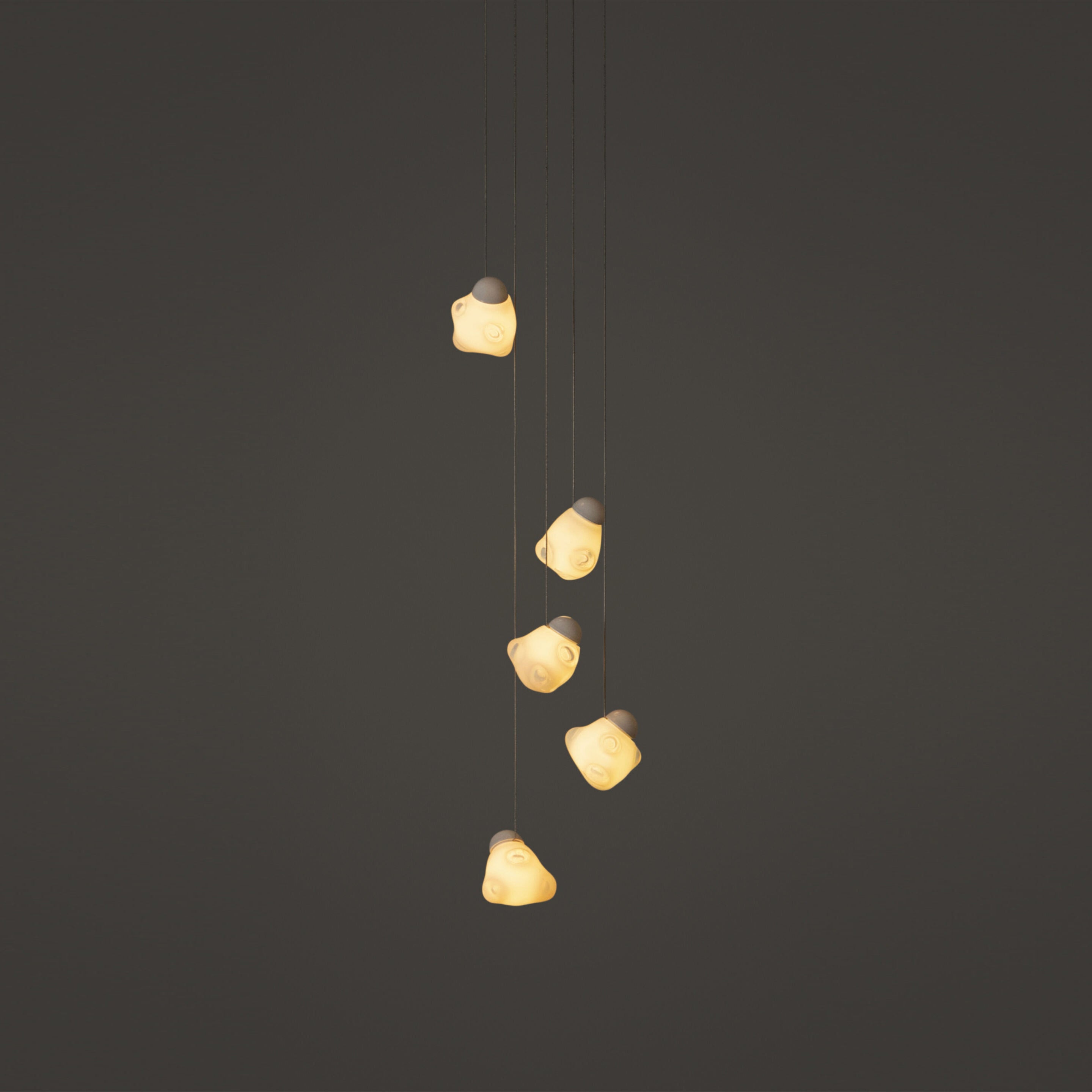 Vasilen Suspension Verre Noir Pier Glacé Minimaliste Moderne