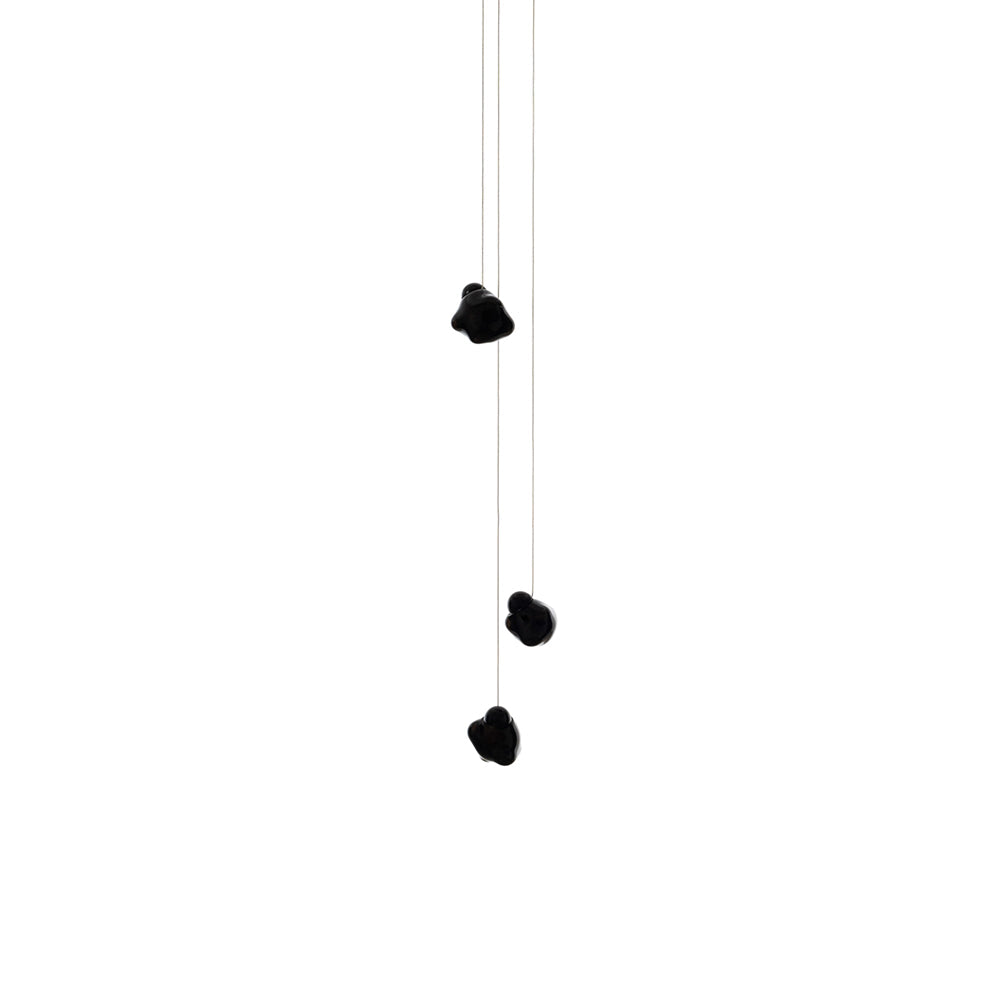 Vasilen Suspension Verre Noir Pier Glacé Minimaliste Moderne