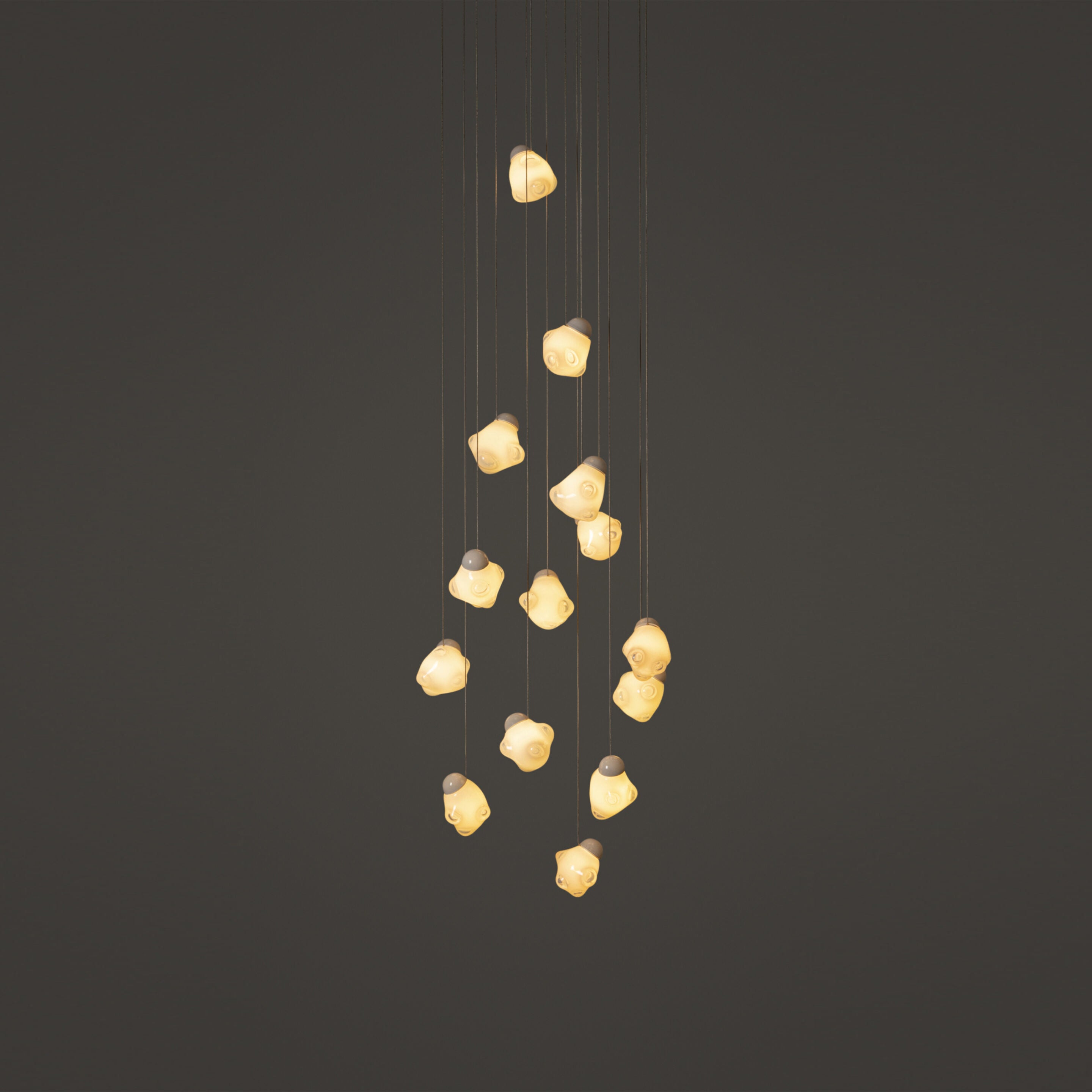 Vasilen Suspension Verre Noir Pier Glacé Minimaliste Moderne