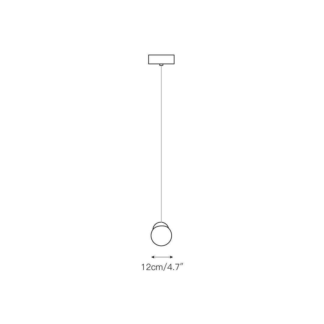 Vasilen Suspension Verre Noir Pier Glacé Minimaliste Moderne