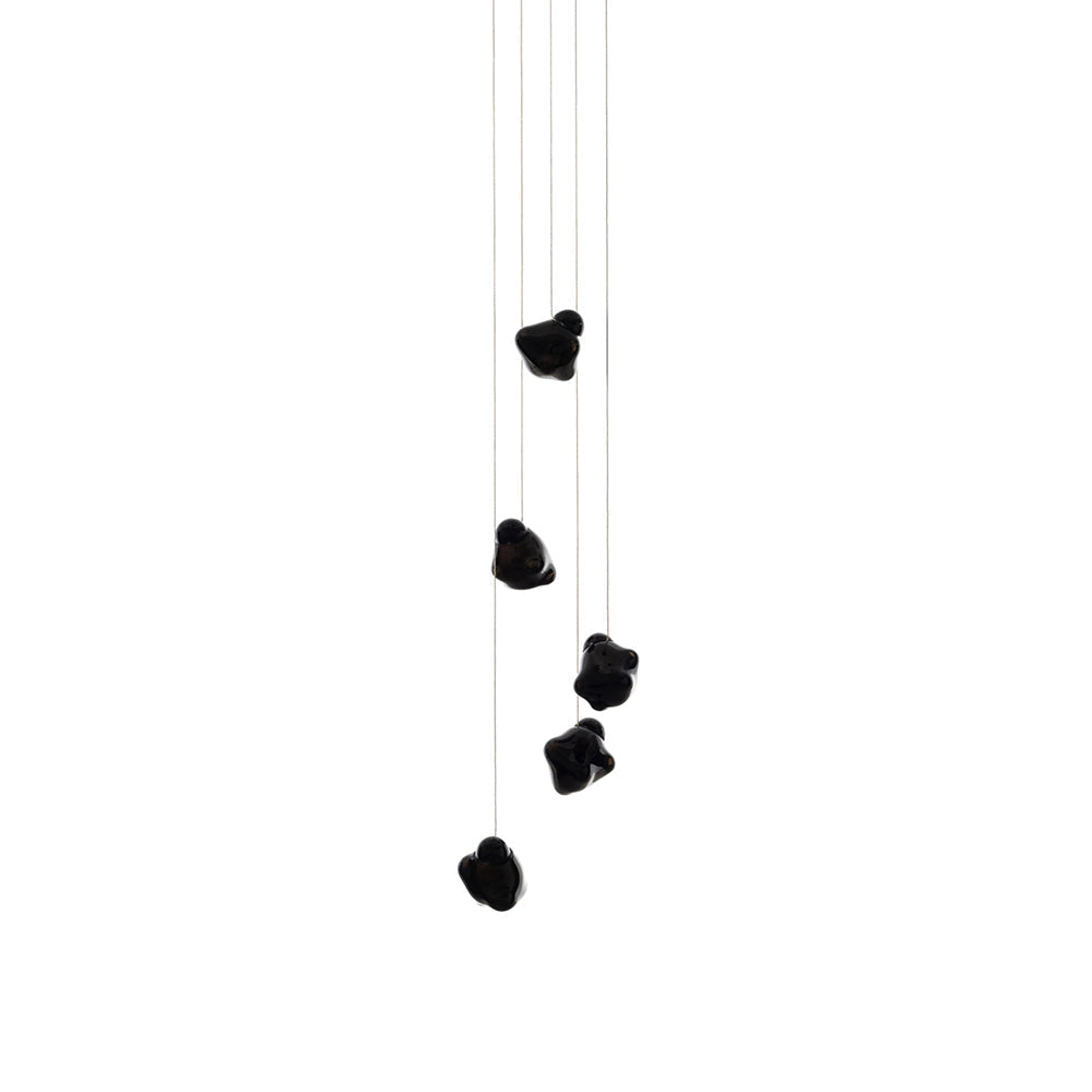 Vasilen Suspension Verre Noir Pier Glacé Minimaliste Moderne