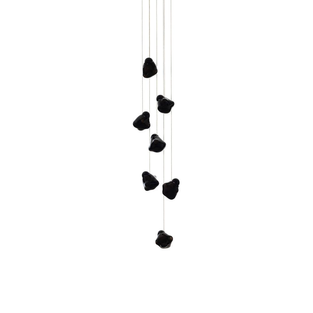 Vasilen Suspension Verre Noir Pier Glacé Minimaliste Moderne