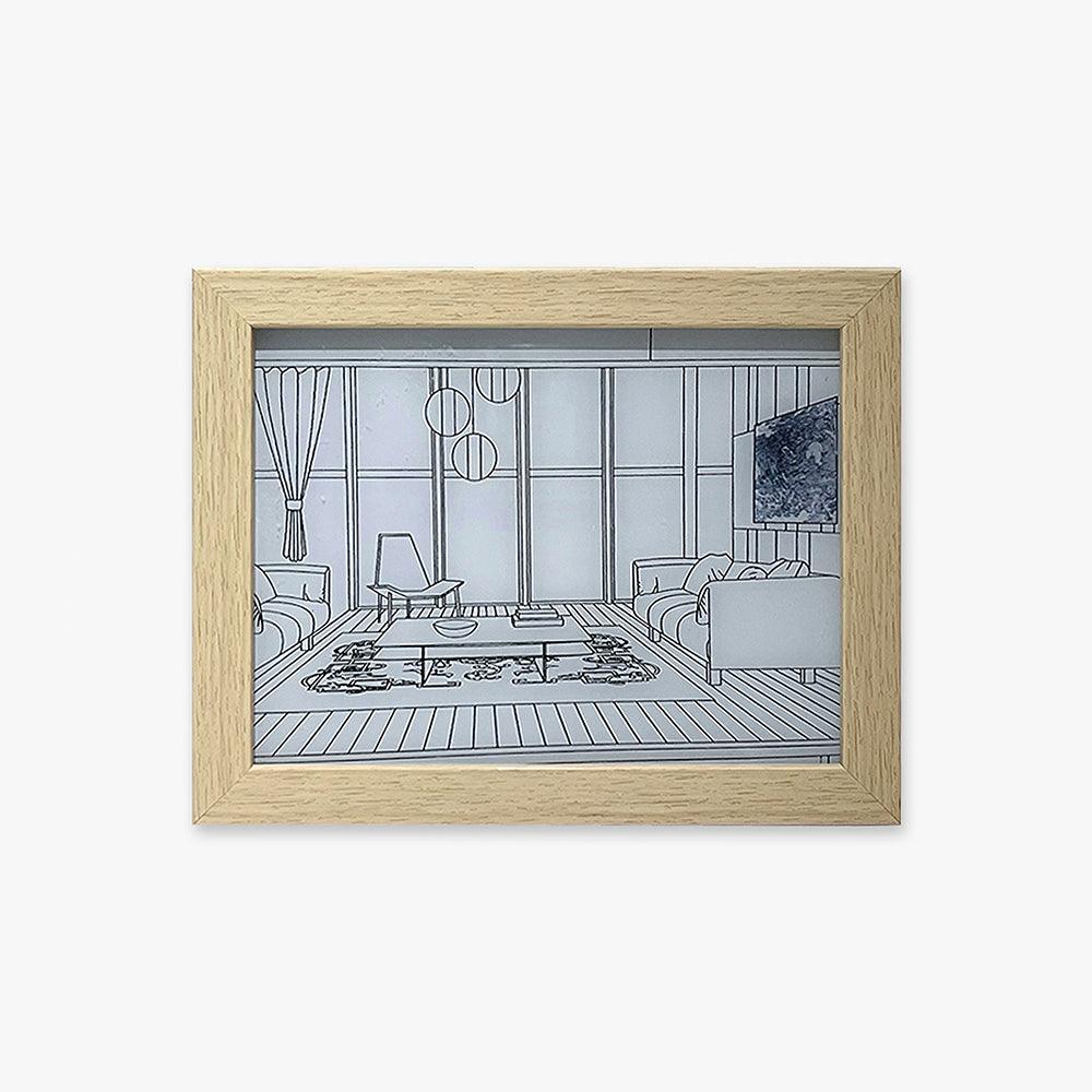 Olrine Applique Murale en Bois Art Éclairée pour Chevet