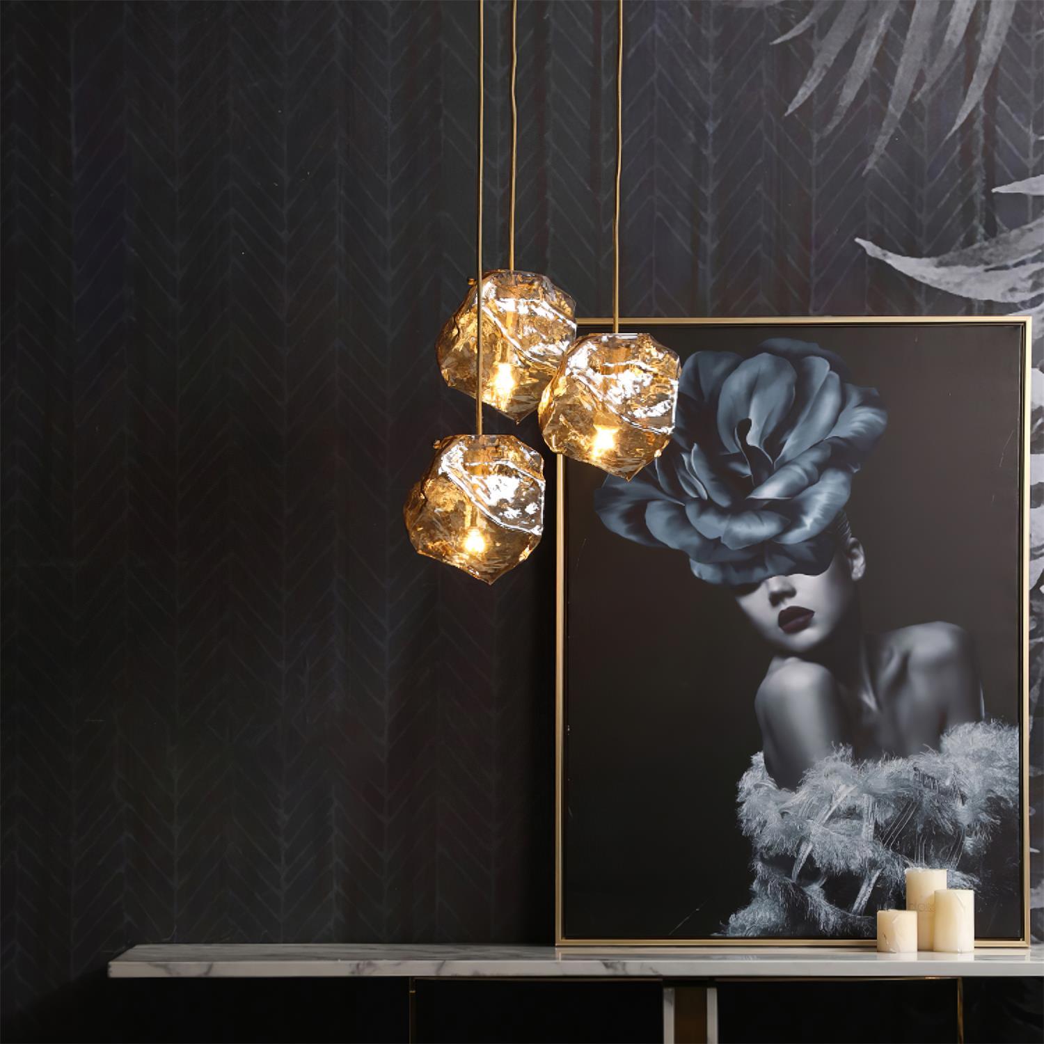 Zionis Laiton Luxueux Pendentif Lampe
