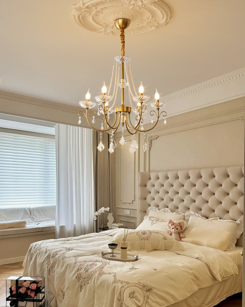 Lustra Lustre Perle Cristal Élégant Classique