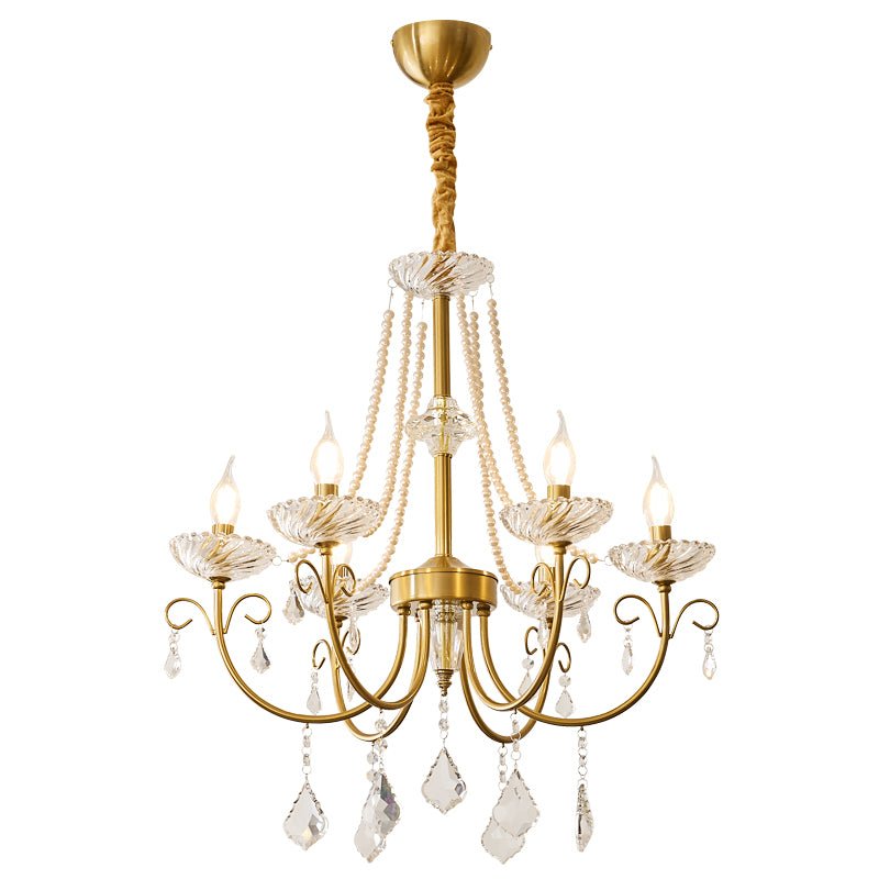 Lustra Lustre Perle Cristal Élégant Classique