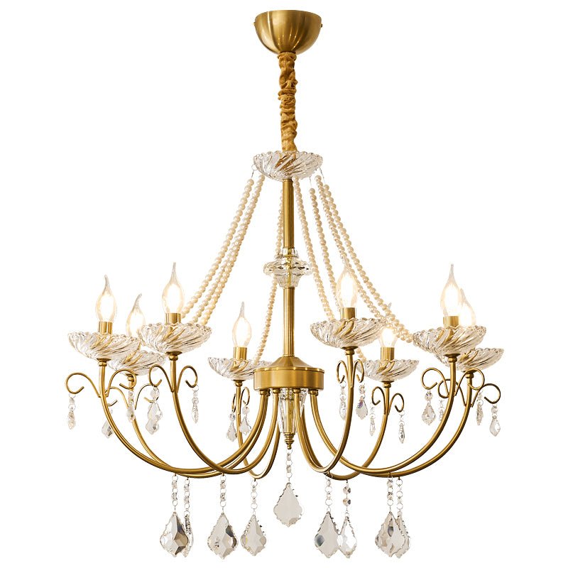 Lustra Lustre Perle Cristal Élégant Classique