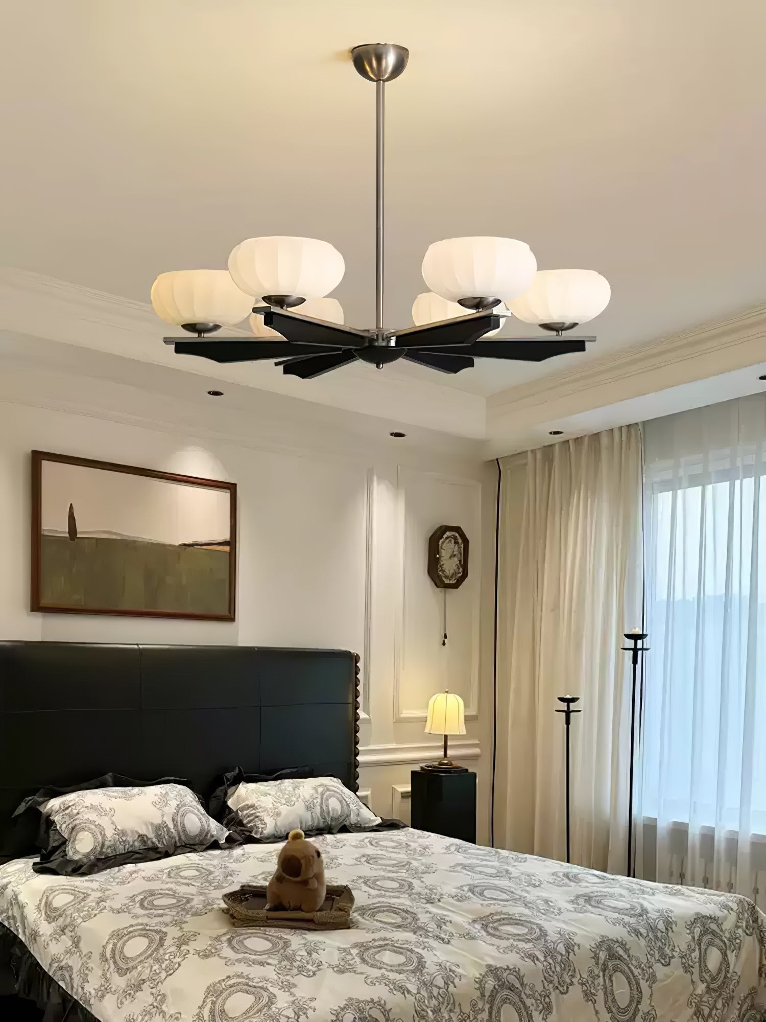 Uzoror Lustre Vintage Traditionnel Élégant en Bois