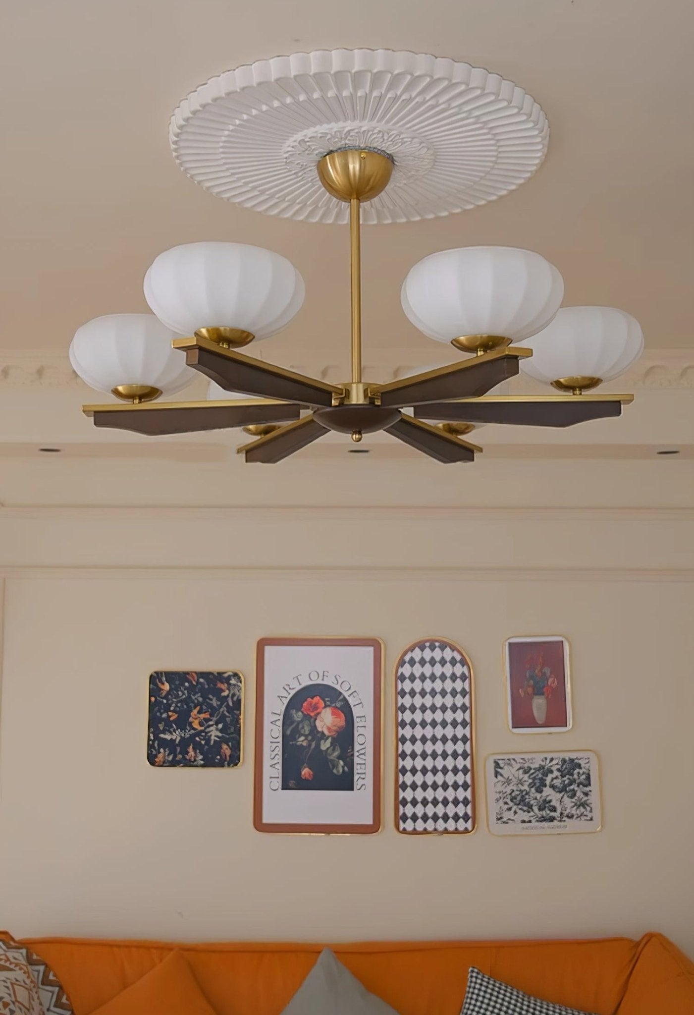 Uzoror Lustre Vintage Traditionnel Élégant en Bois