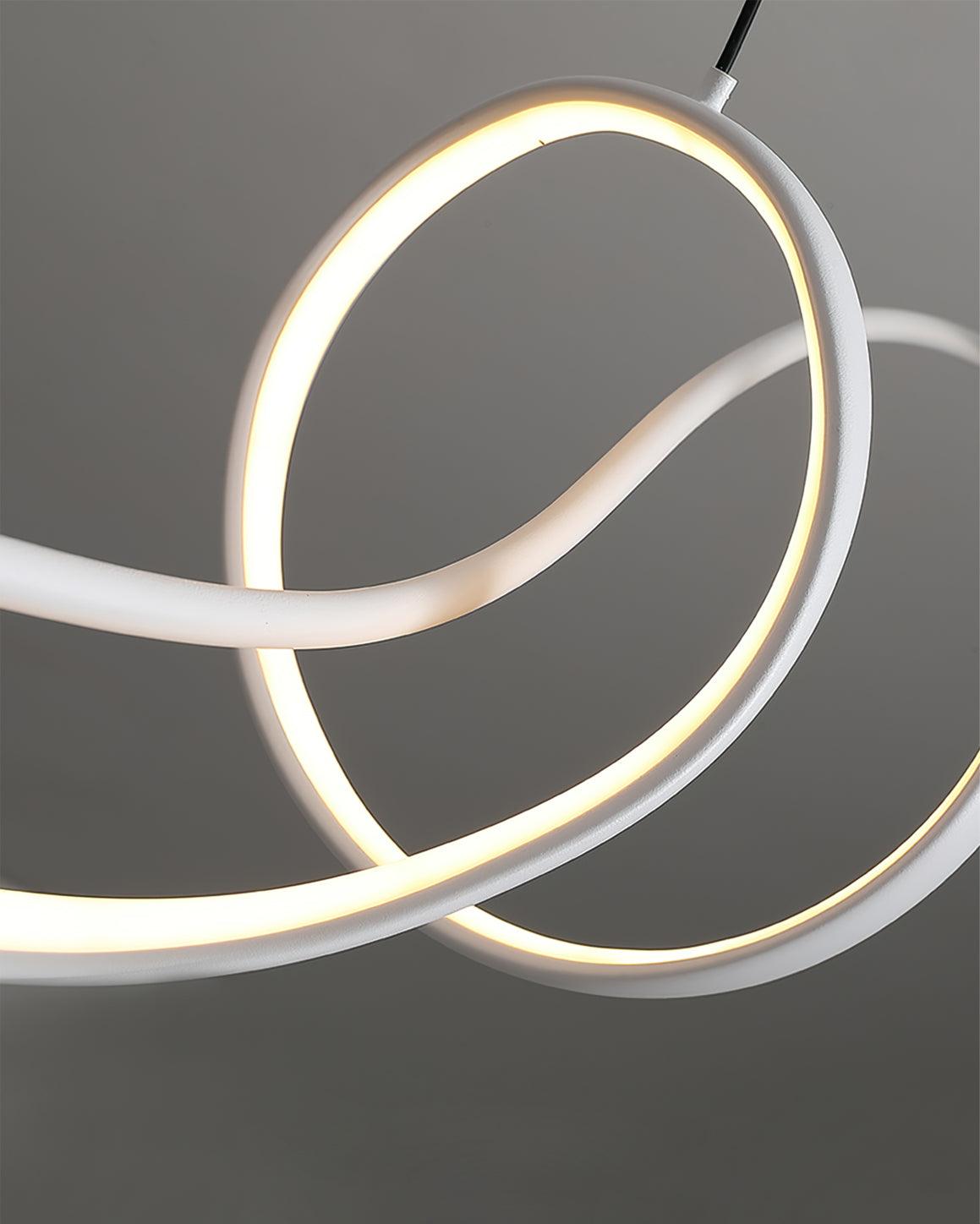 Aveline Suspension moderne LED Wave noire