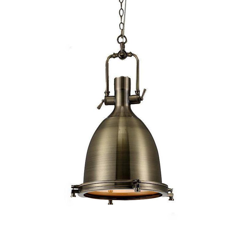 Solara Lampe Suspendue en Laiton Industrielle