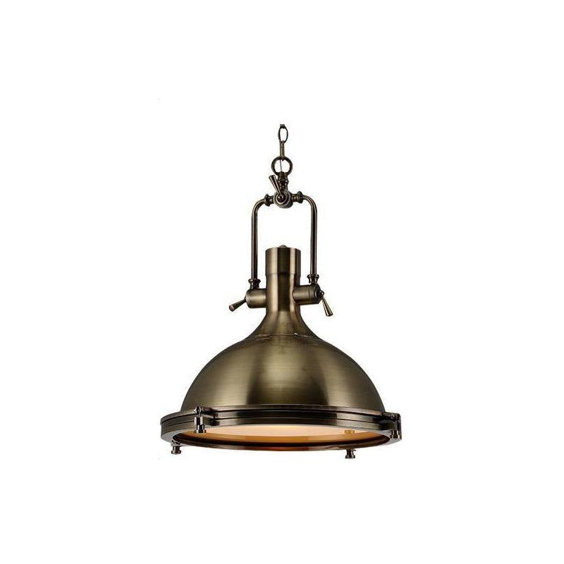 Solara Lampe Suspendue en Laiton Industrielle