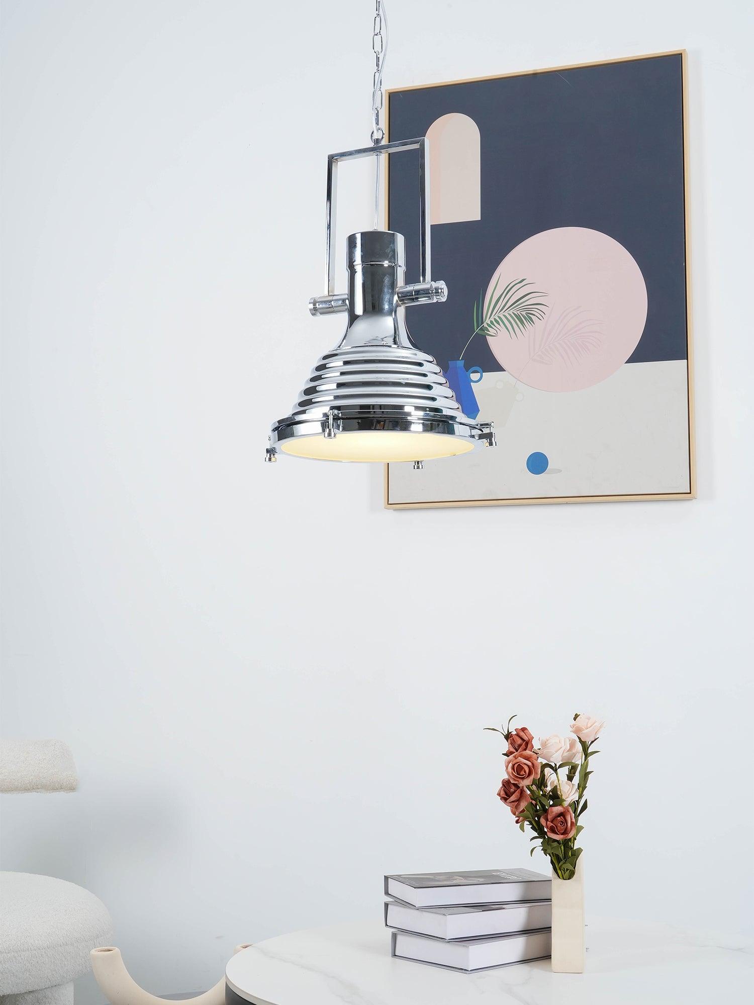 Solara Lampe Suspendue en Laiton Industrielle