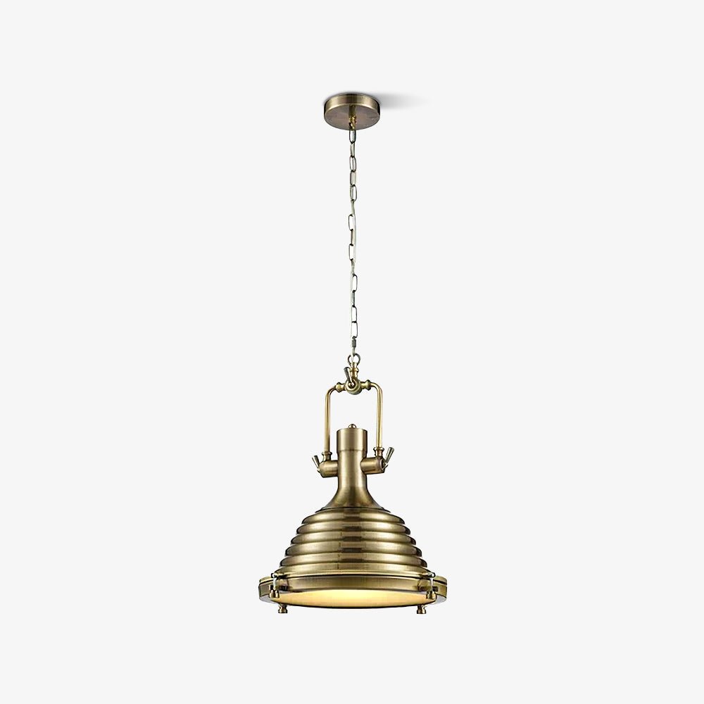 Solara Lampe Suspendue en Laiton Industrielle