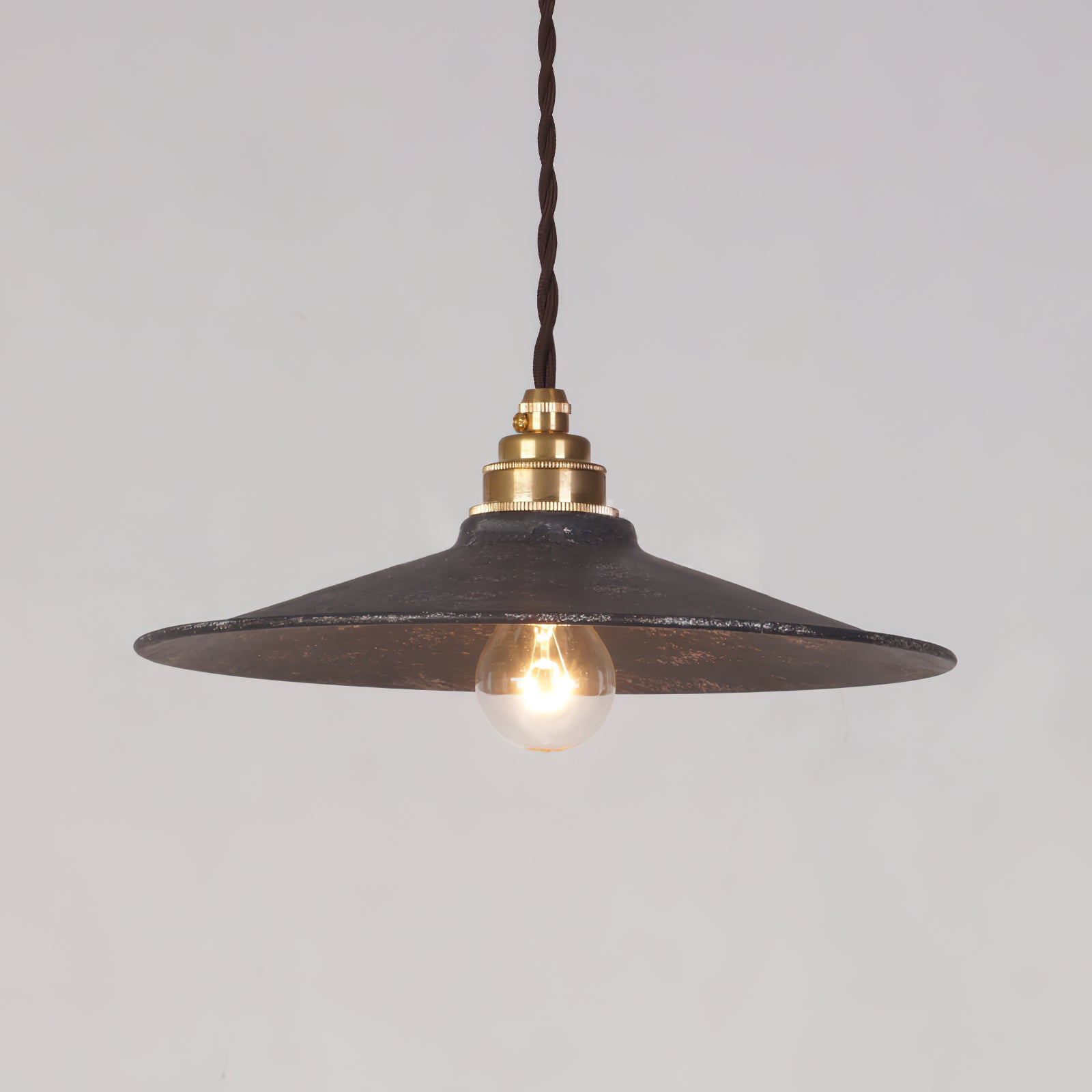 Zotheira Suspension Métal Plat Industriel Vintage