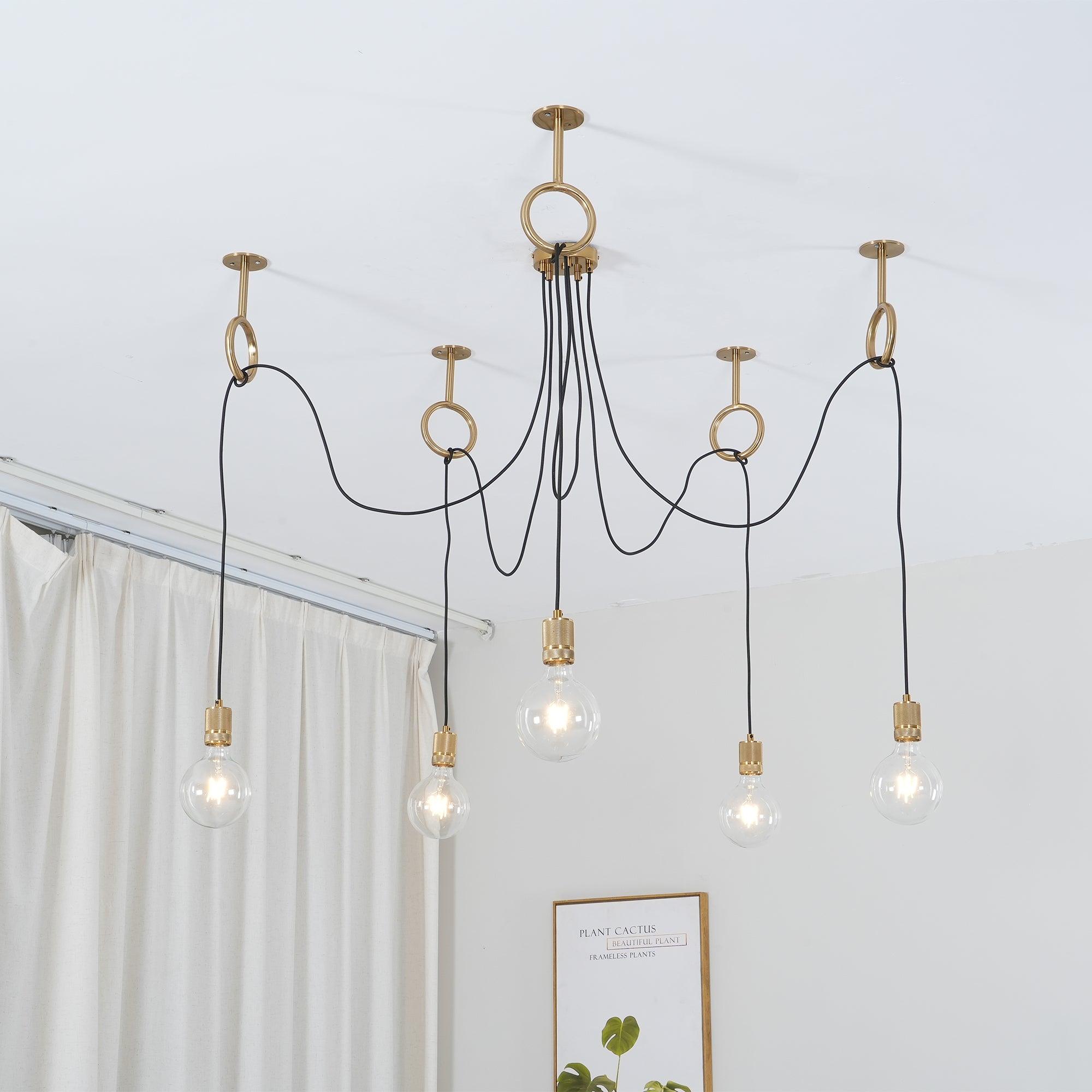 Lustra Lustre Industrial Spider Bulb Hanging