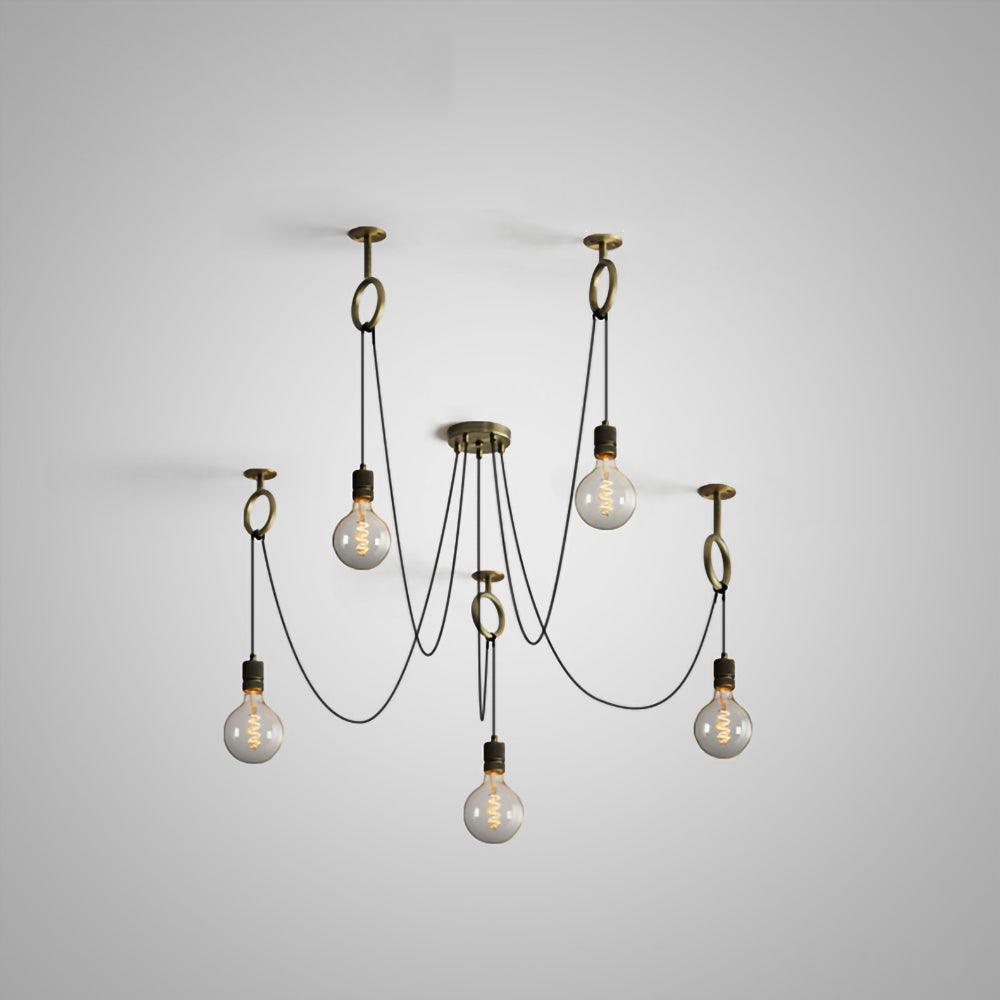 Lustra Lustre Industrial Spider Bulb Hanging