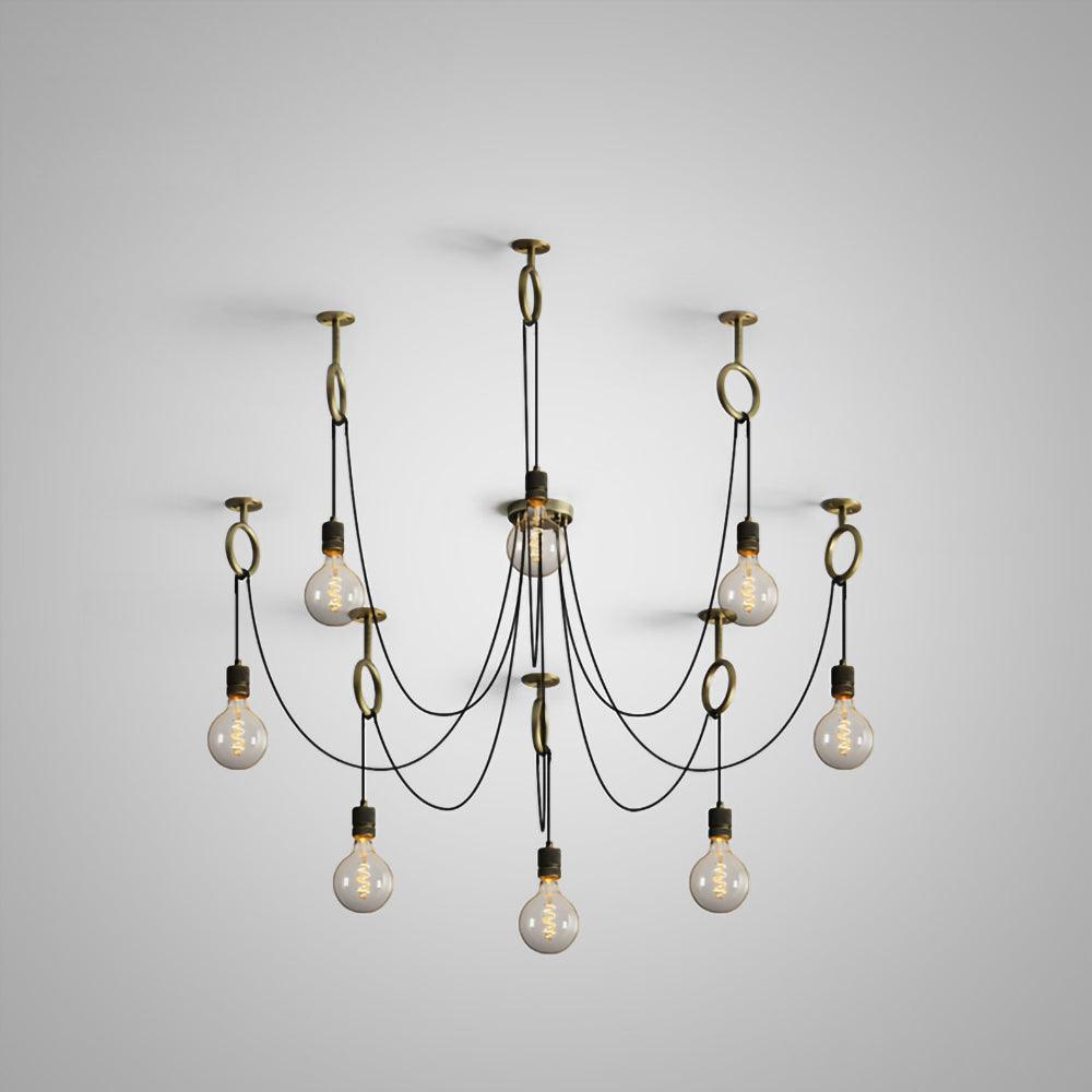 Lustra Lustre Industrial Spider Bulb Hanging