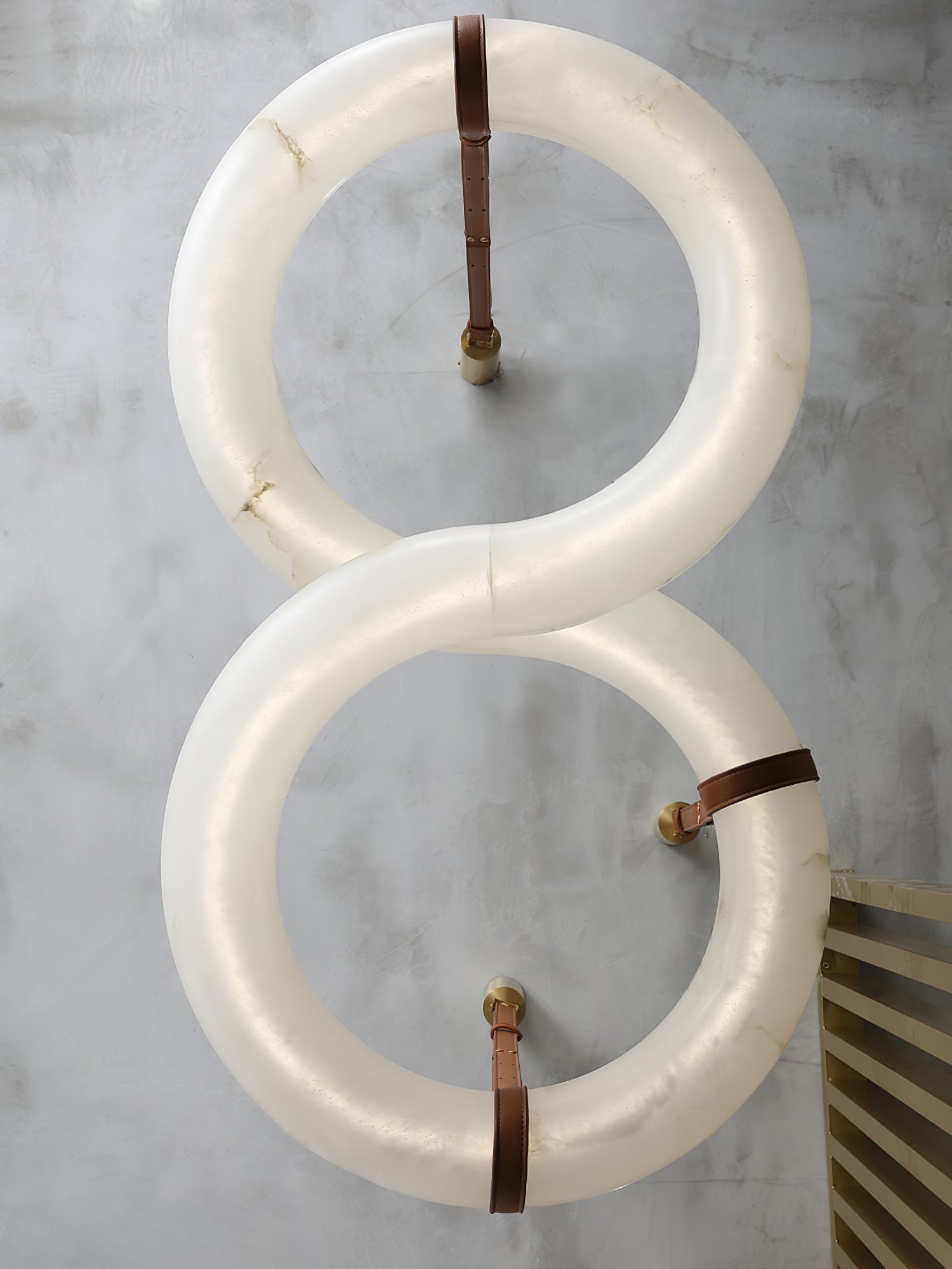 Althaen Lustre Albâtre Marron Luxe Postmoderne