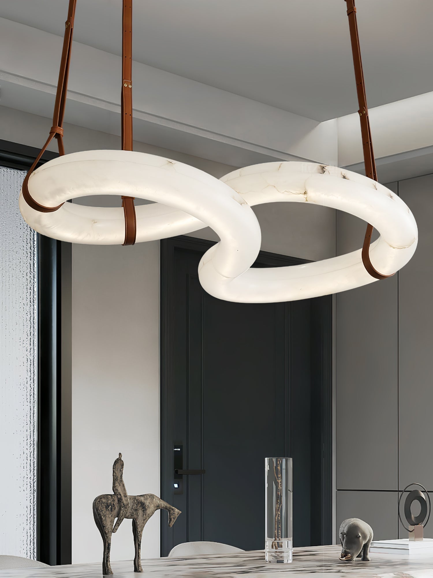 Althaen Lustre Albâtre Marron Luxe Postmoderne