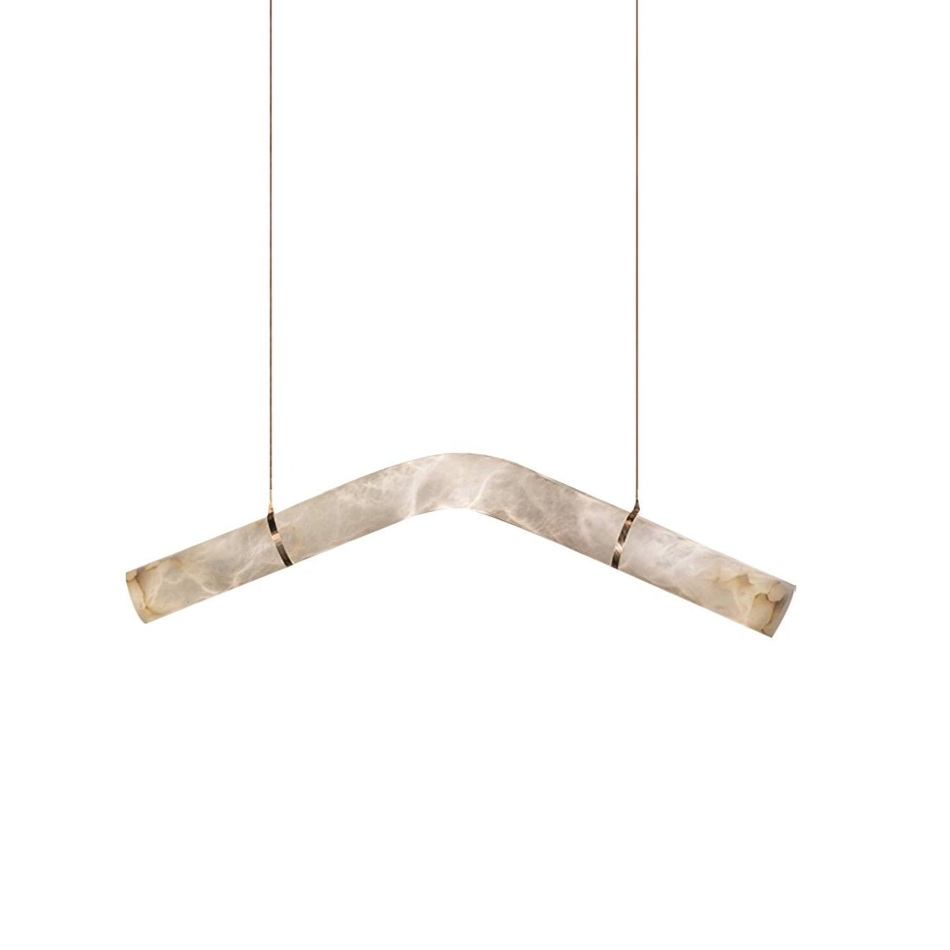 Luste Lampe Suspendue À Boucle Fermée en Albâtre