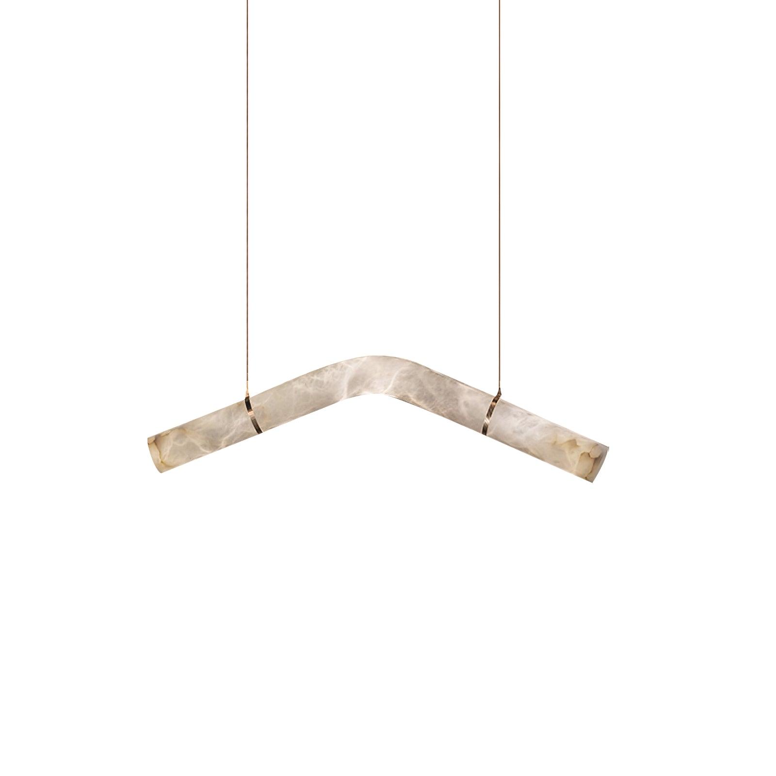 Luste Lampe Suspendue À Boucle Fermée en Albâtre