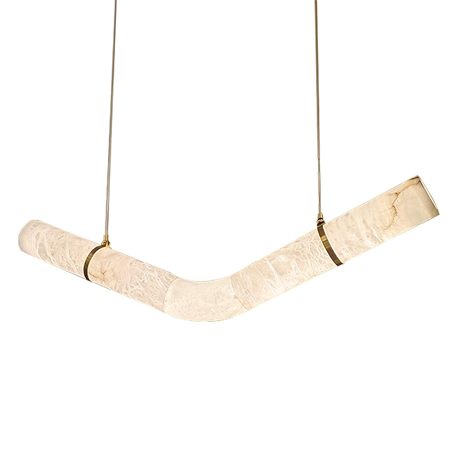 Luste Lampe Suspendue À Boucle Fermée en Albâtre