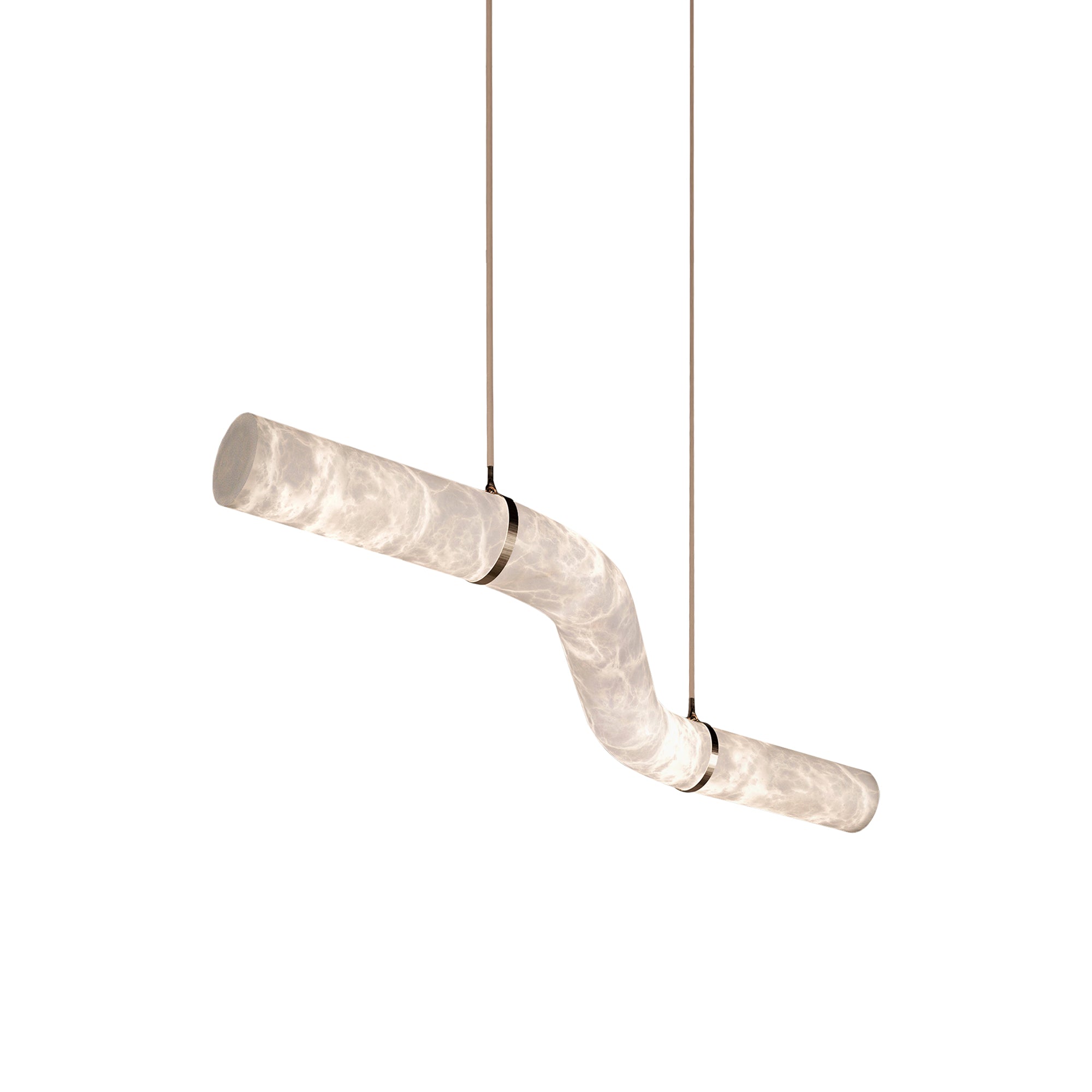 Luste Lampe Suspendue À Boucle Fermée en Albâtre