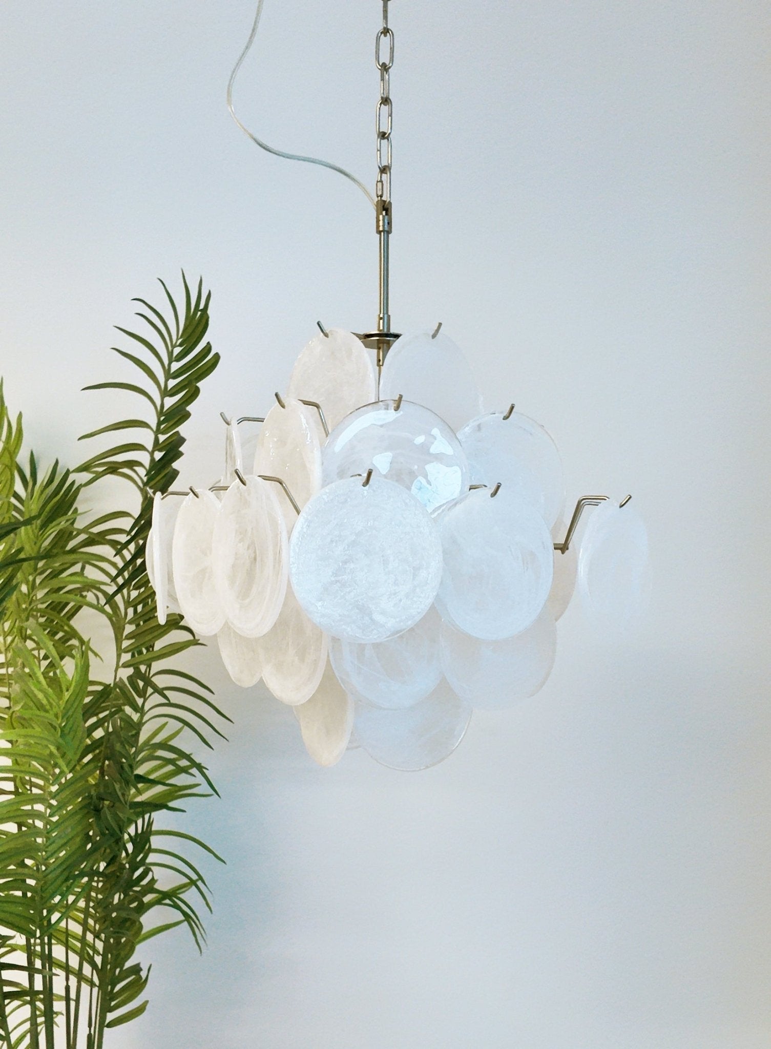 Aurora Lustre en Verre de Murano Blanc