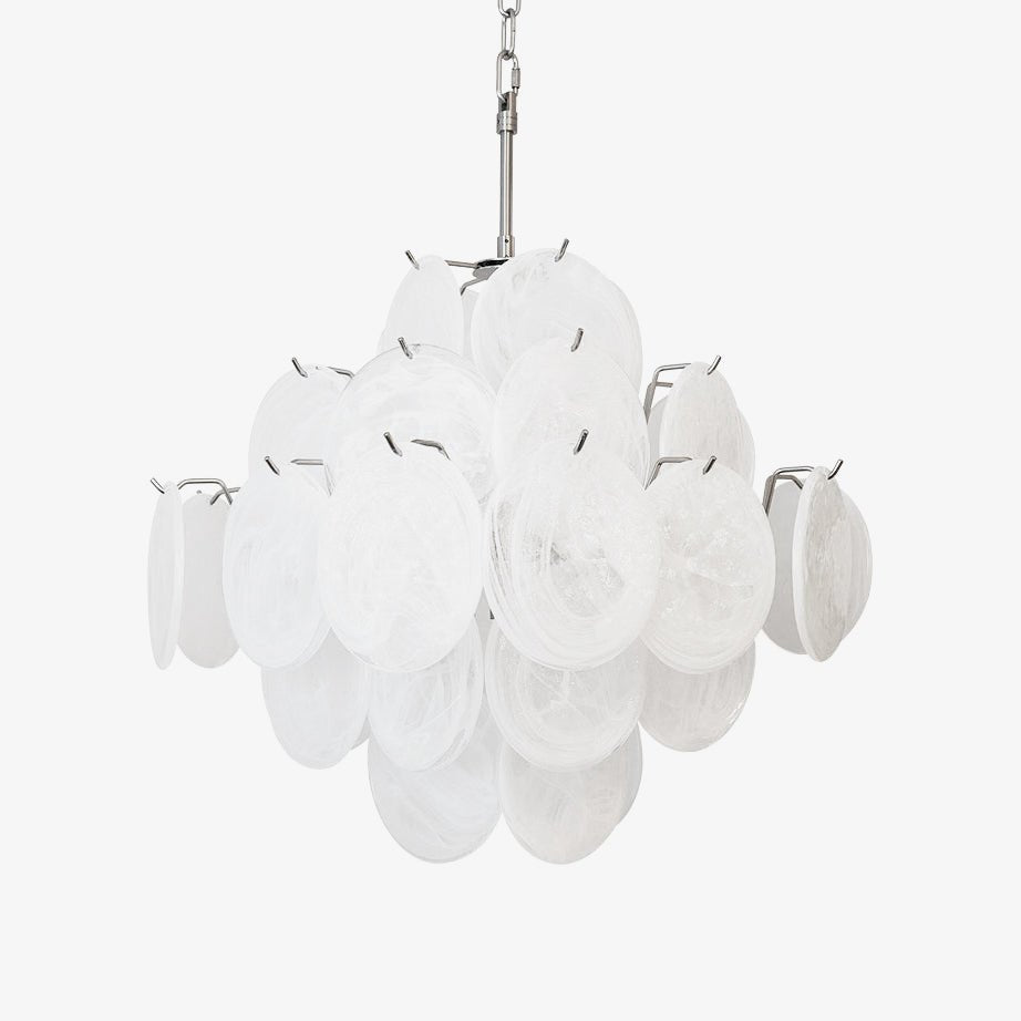 Aurora Lustre en Verre de Murano Blanc