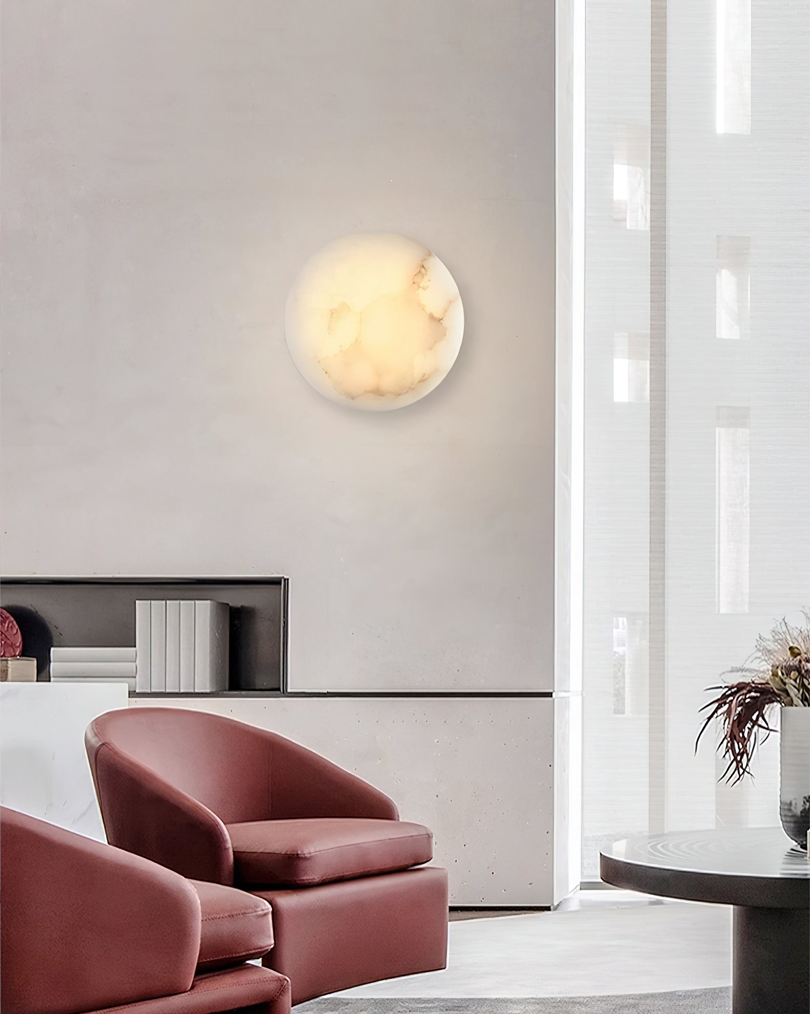 Ilvinan Applique Murale Albâtre Unique Minimaliste Moderne