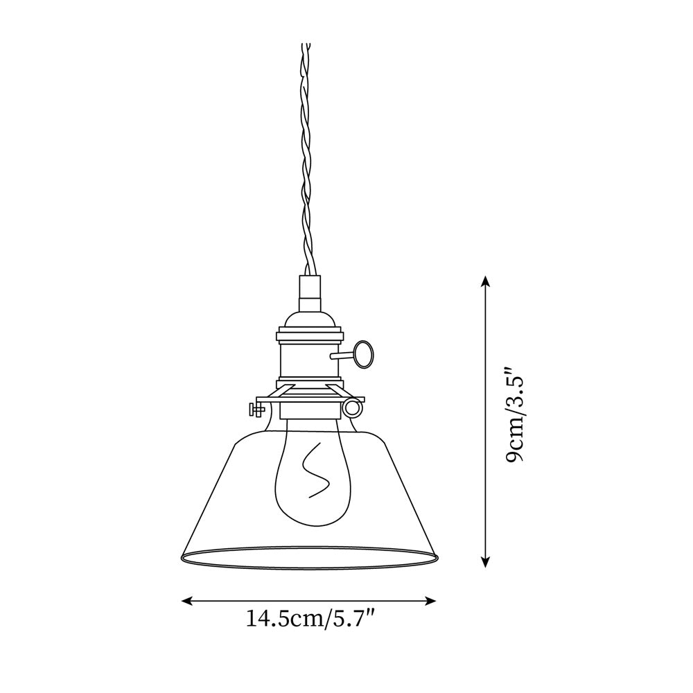 Glint Suspension Moderne en Verre