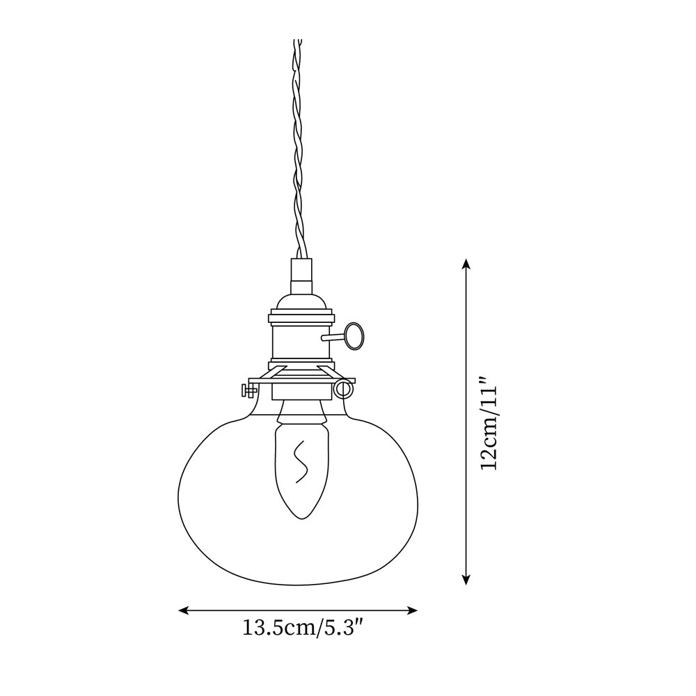 Glint Suspension Moderne en Verre