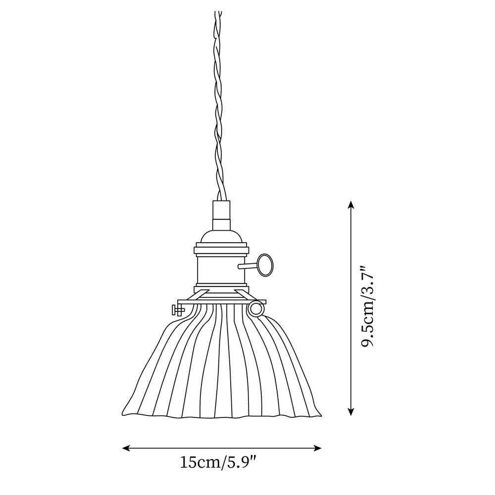 Glint Suspension Moderne en Verre