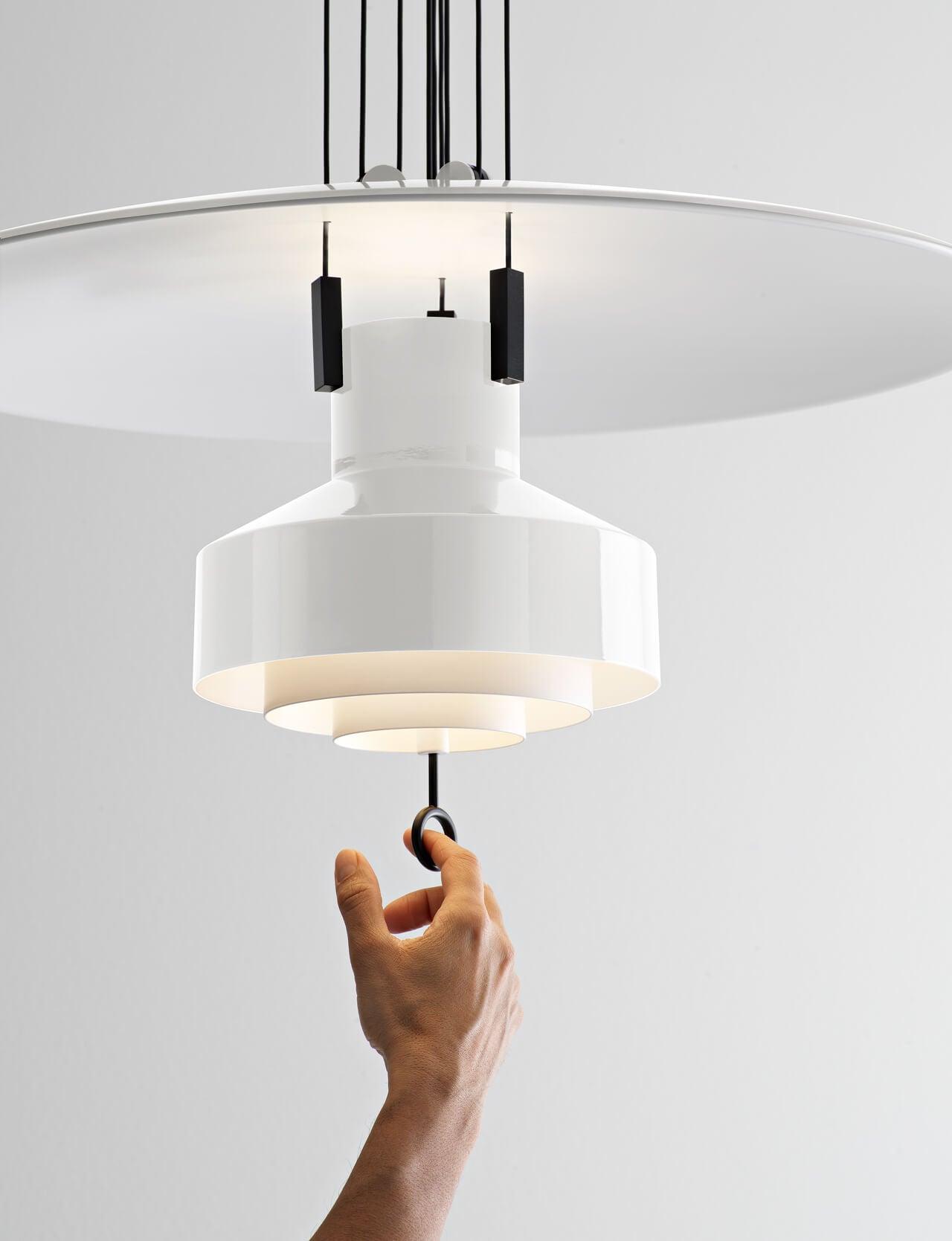 Jeka Lampe Suspendue Moderne Disque Réglable