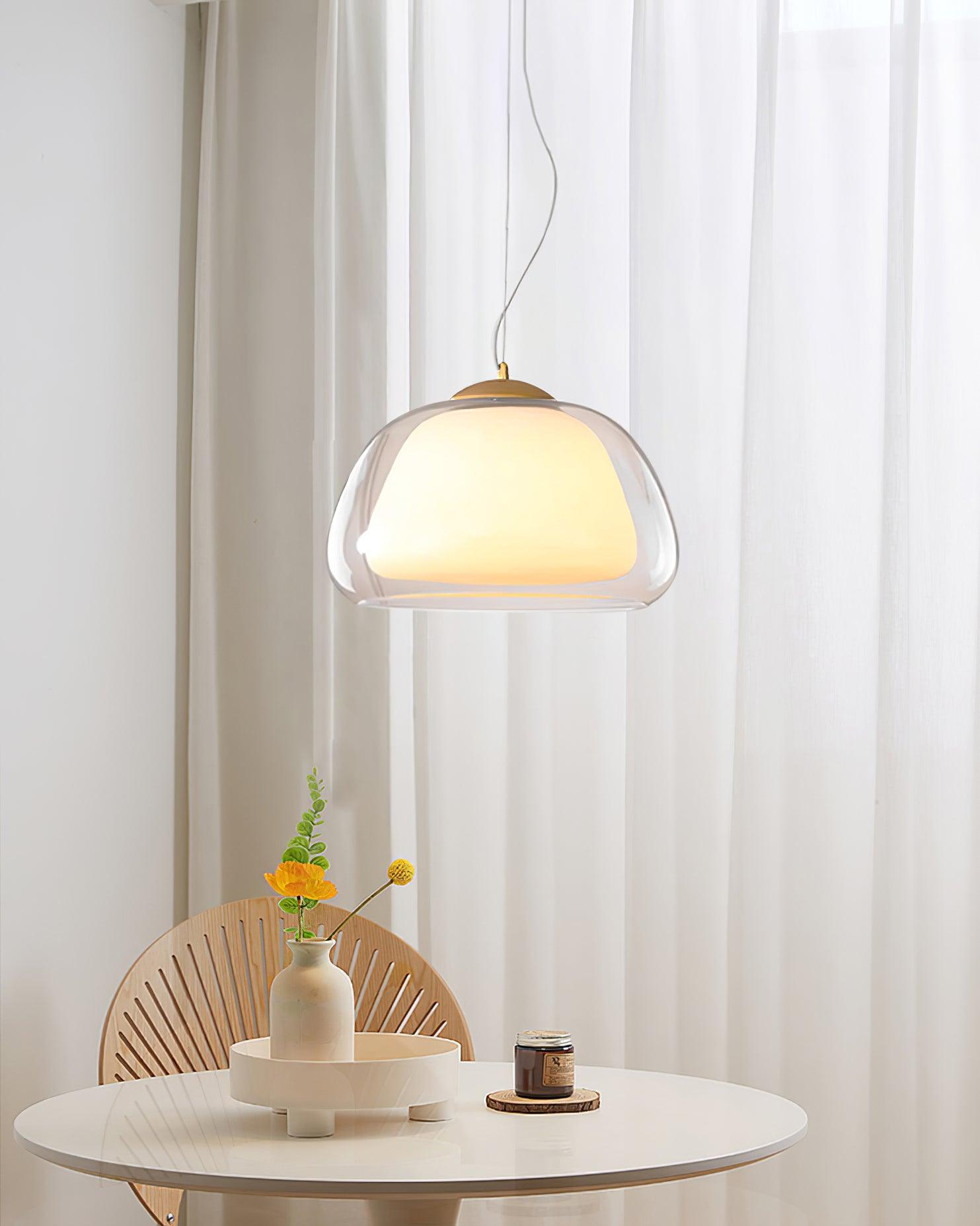 Elvo Lustra Lampe Suspendue Verre
