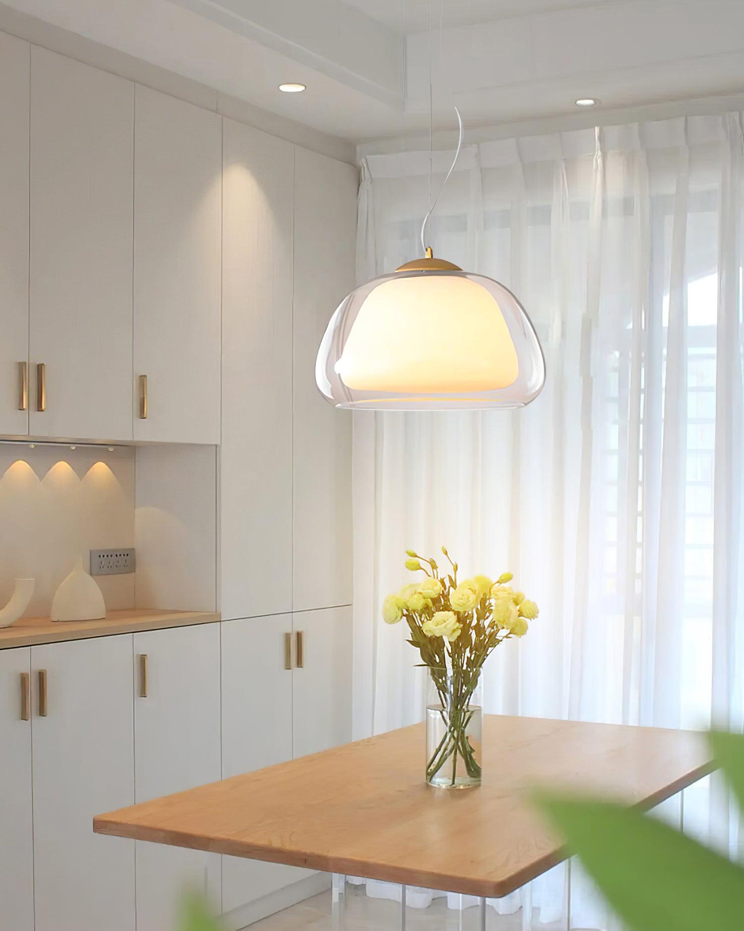 Elvo Lustra Lampe Suspendue Verre