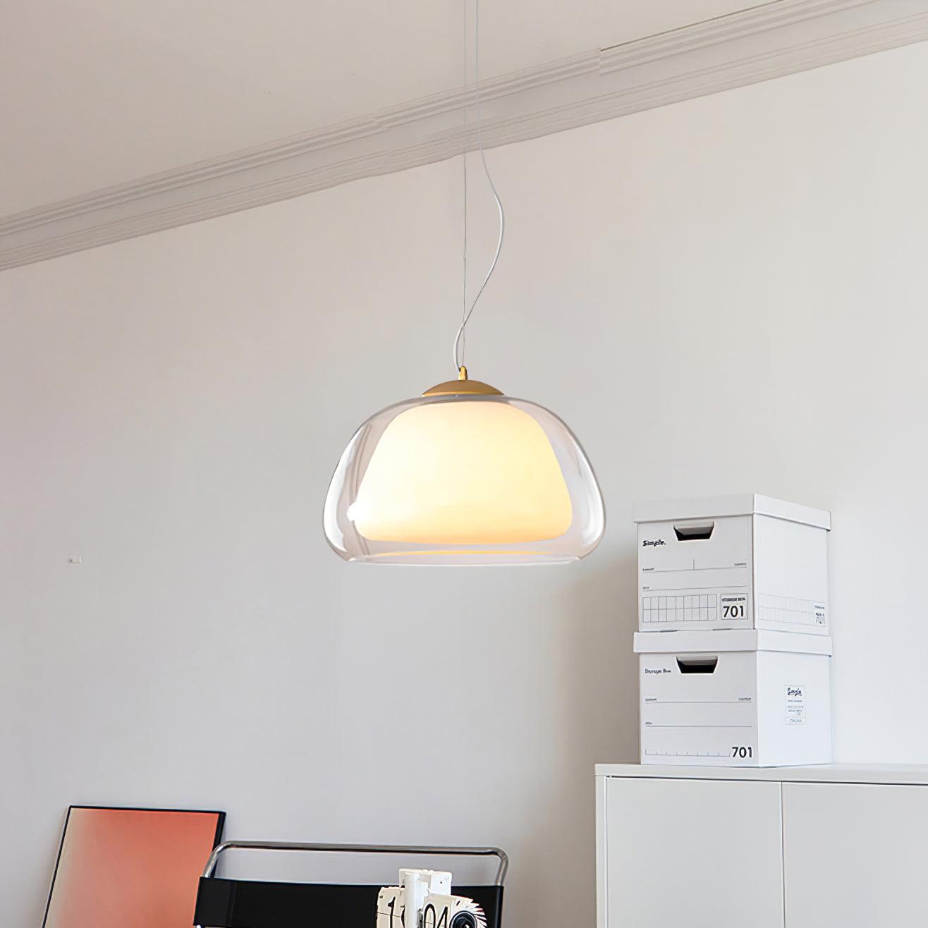 Elvo Lustra Lampe Suspendue Verre