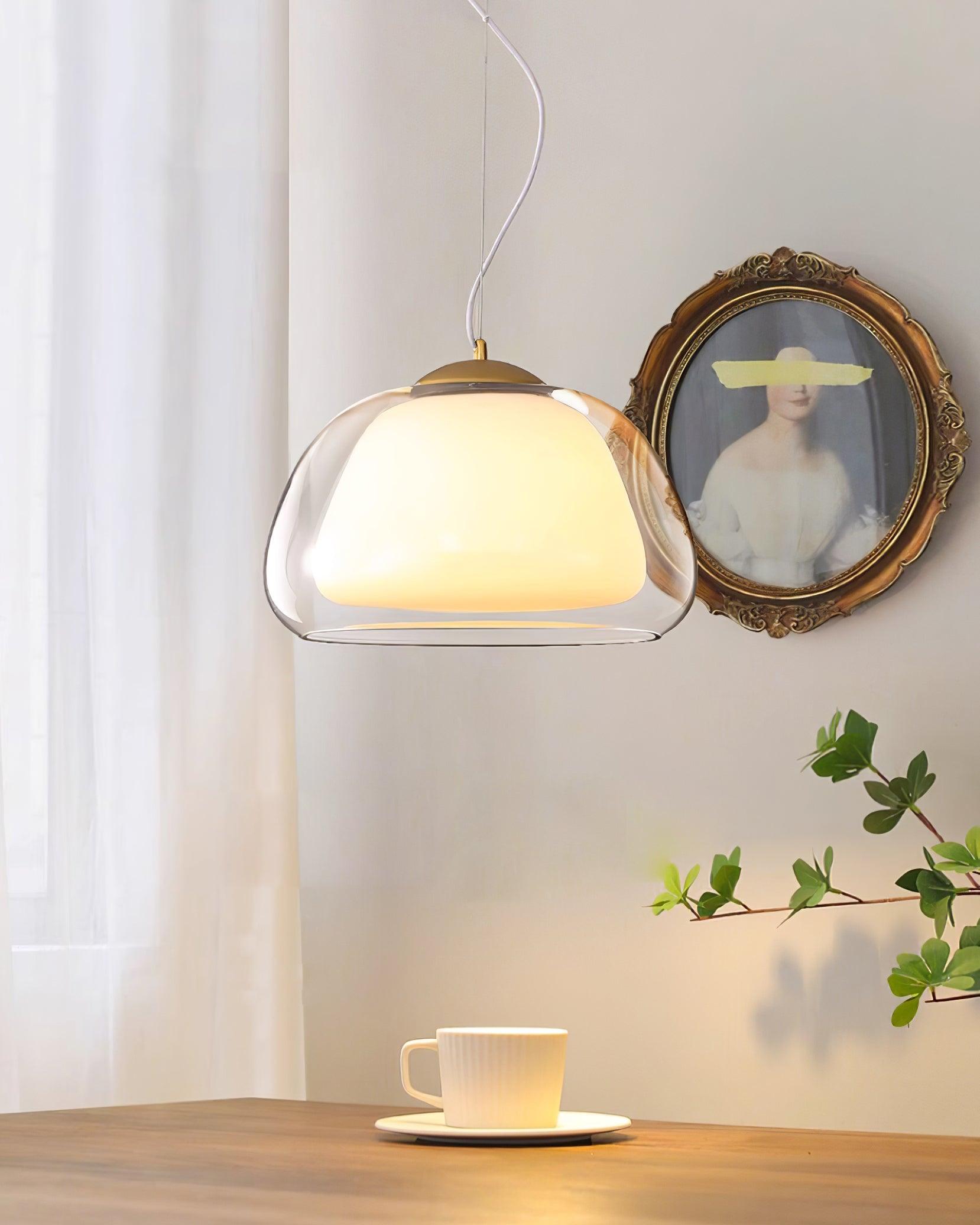 Elvo Lustra Lampe Suspendue Verre