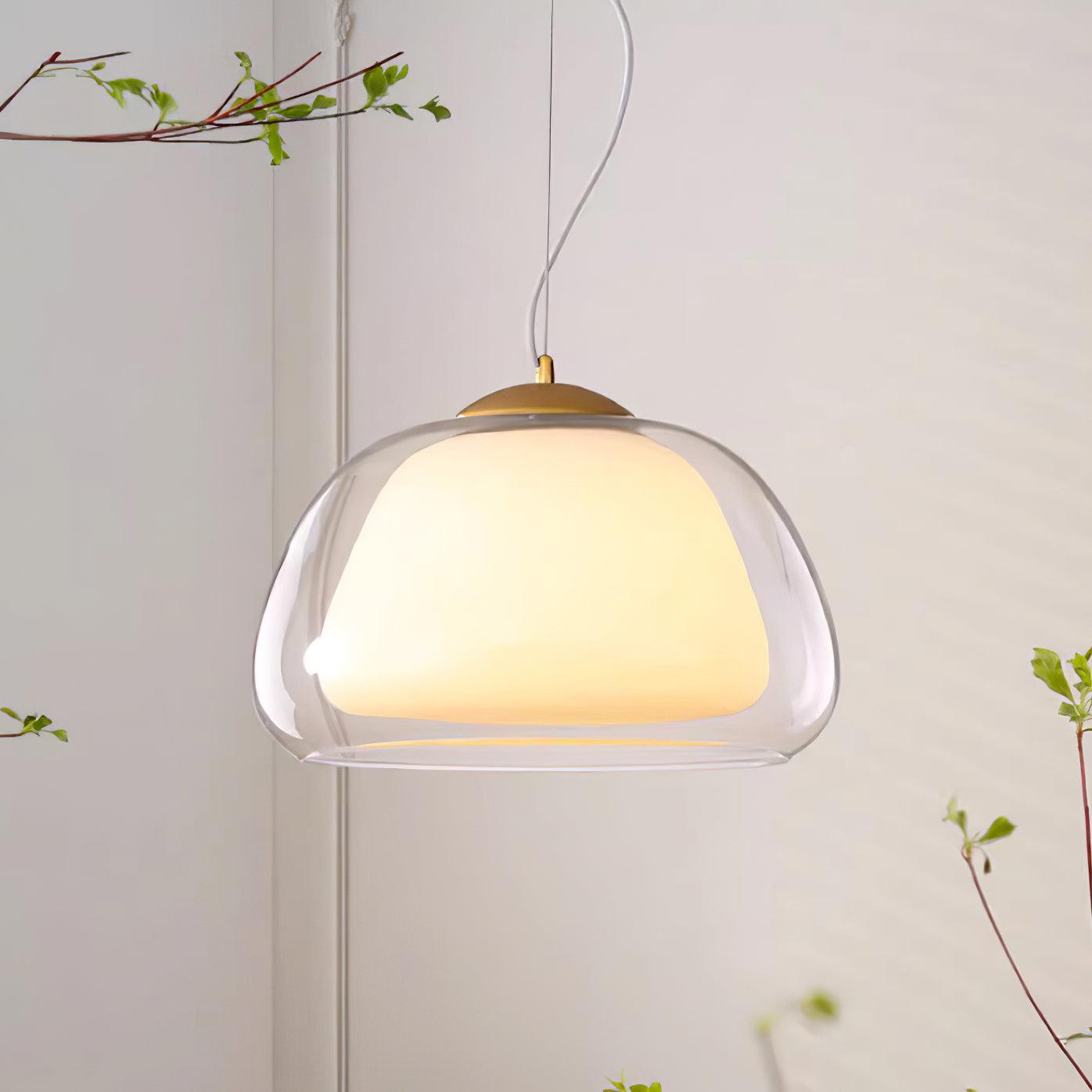 Elvo Lustra Lampe Suspendue Verre
