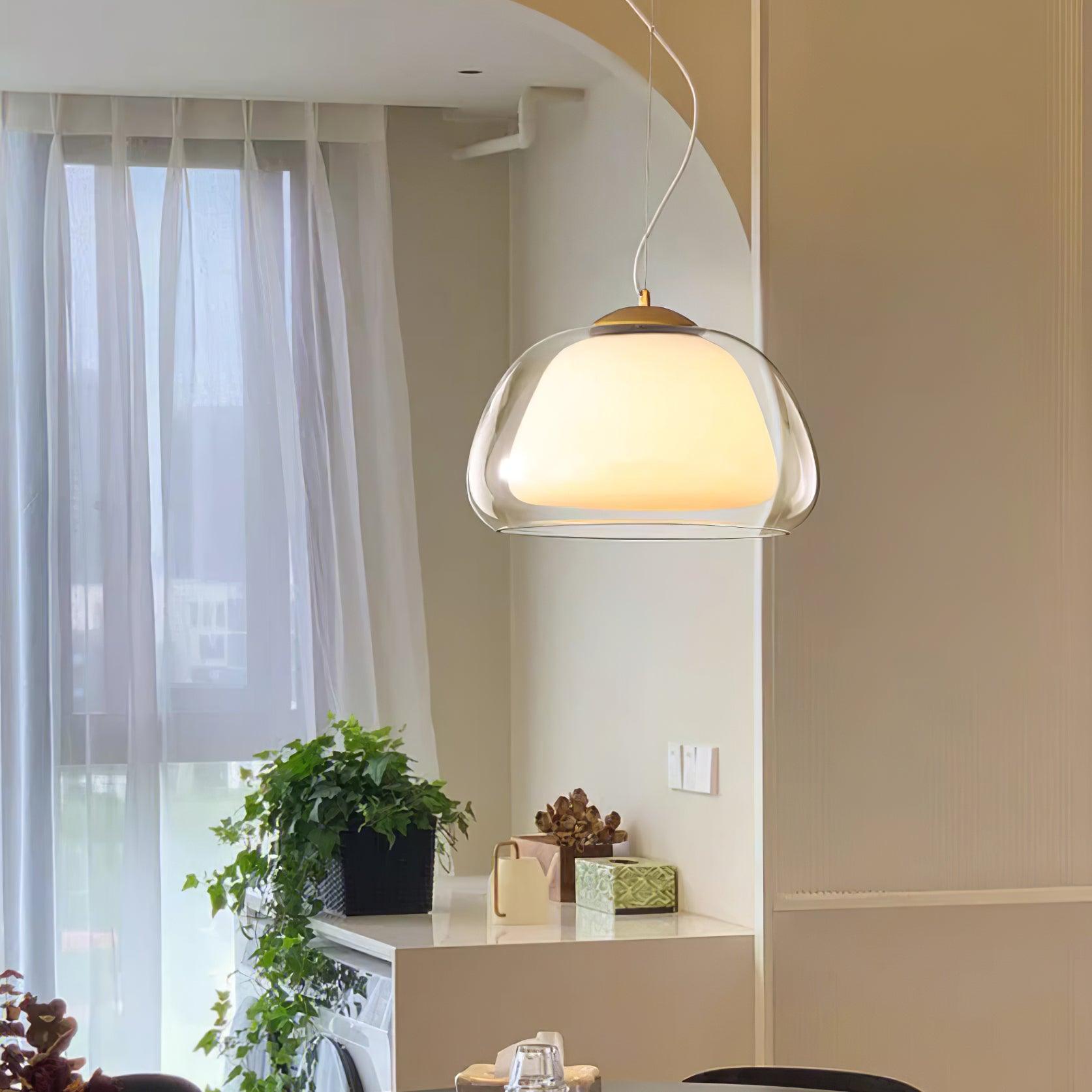 Elvo Lustra Lampe Suspendue Verre