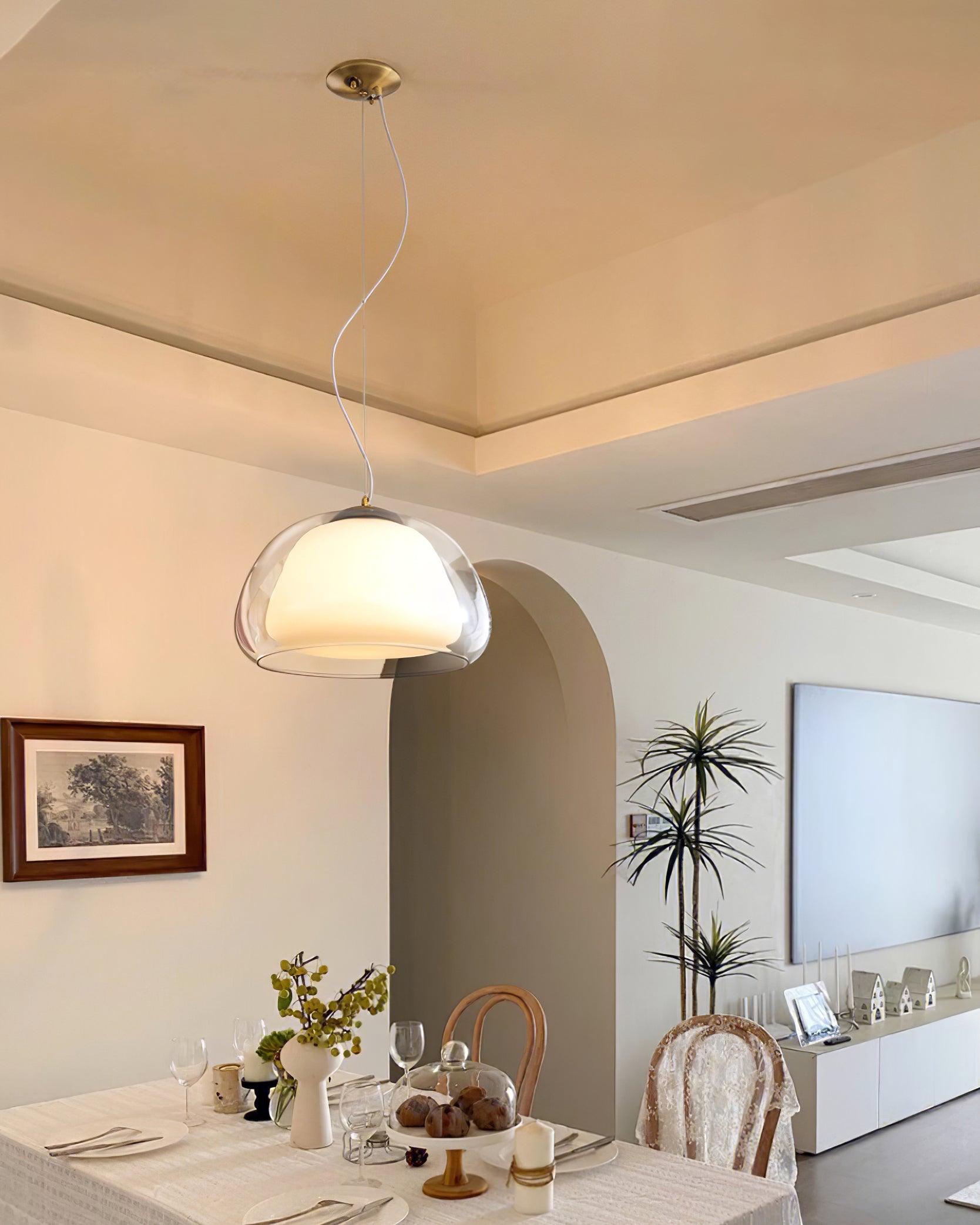 Elvo Lustra Lampe Suspendue Verre