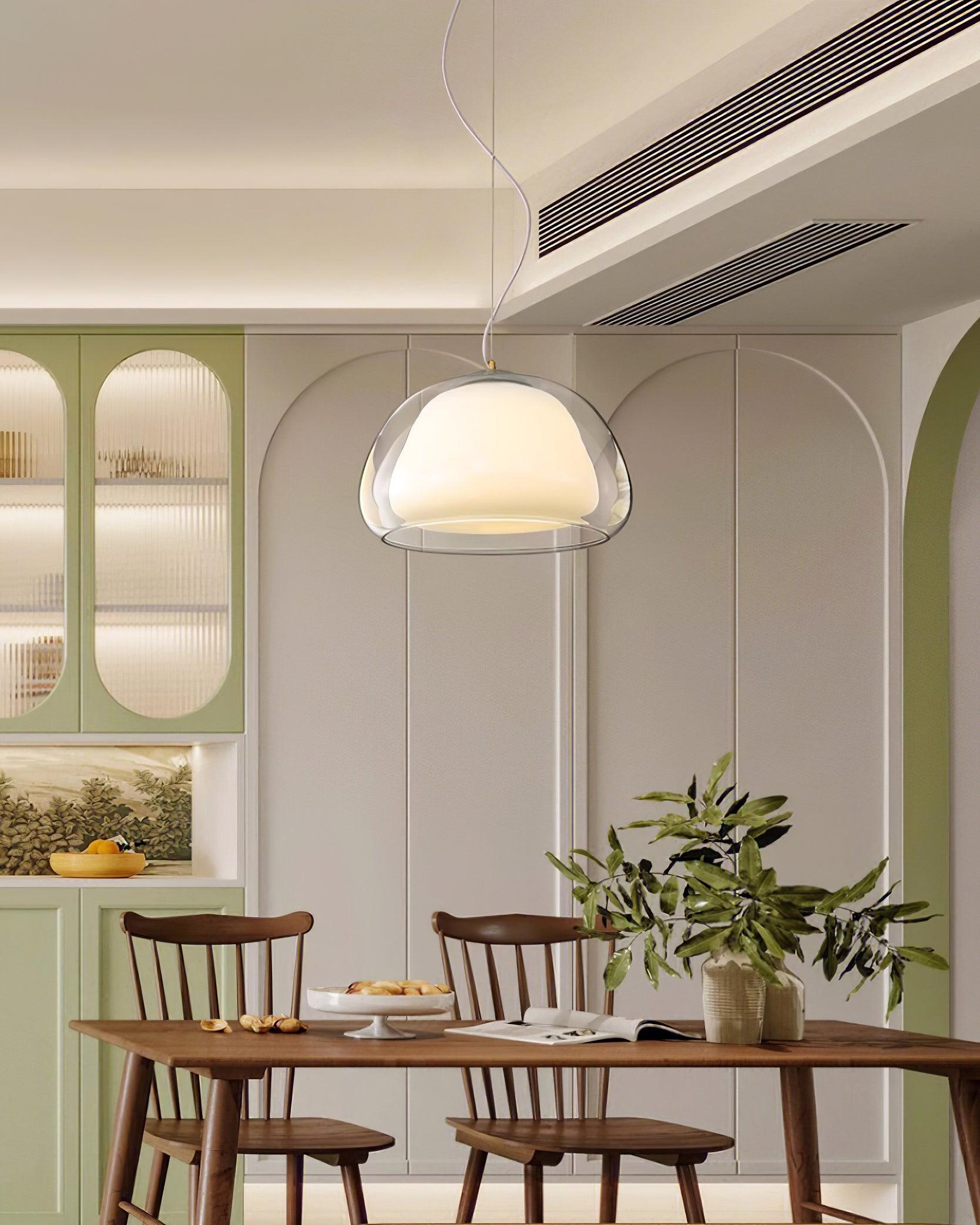 Elvo Lustra Lampe Suspendue Verre