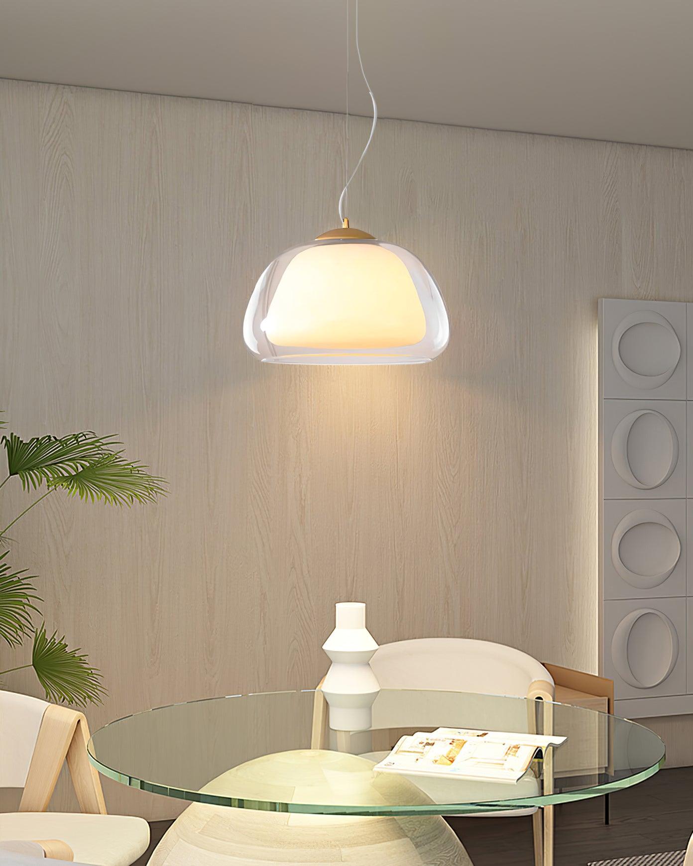 Elvo Lustra Lampe Suspendue Verre
