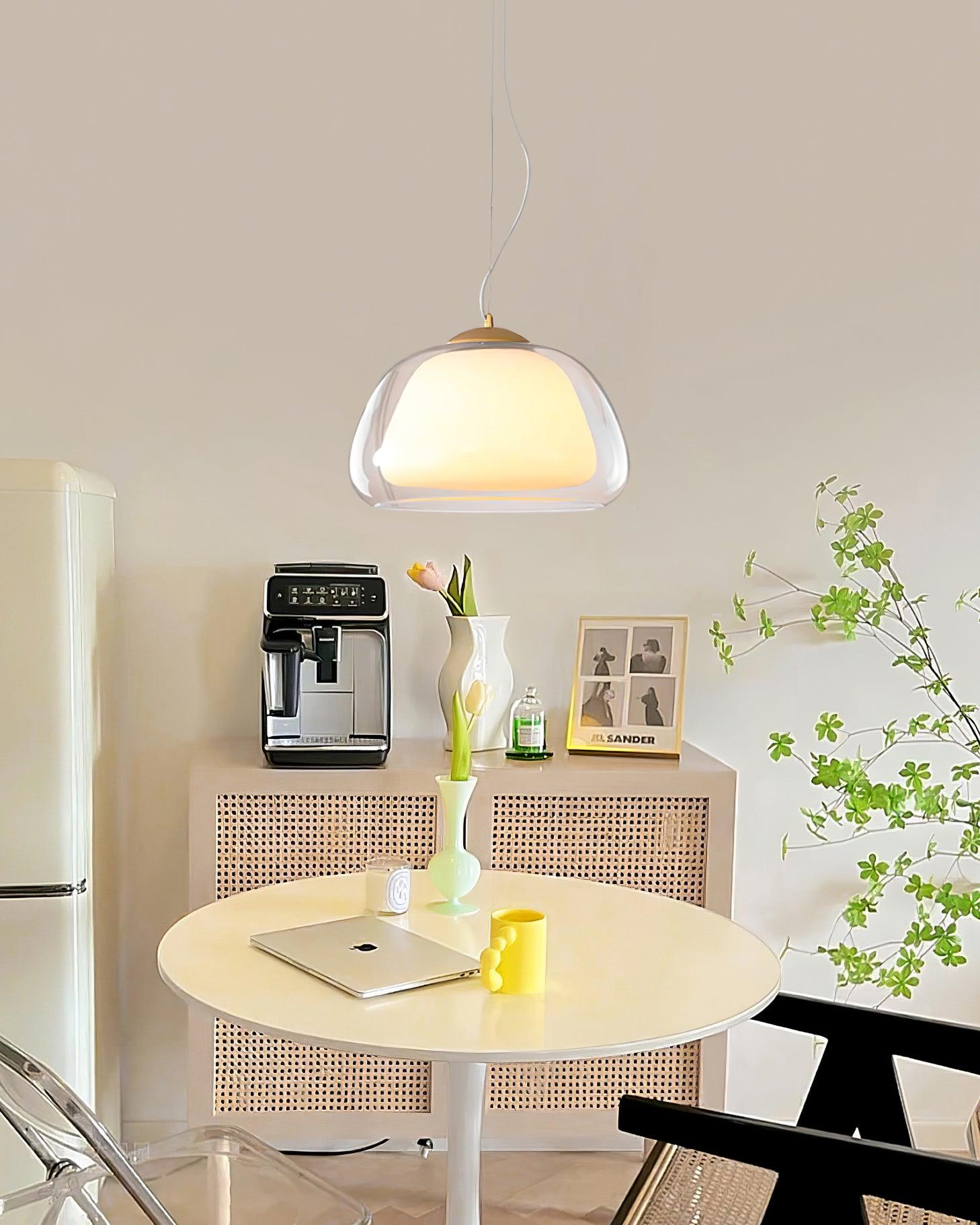 Elvo Lustra Lampe Suspendue Verre