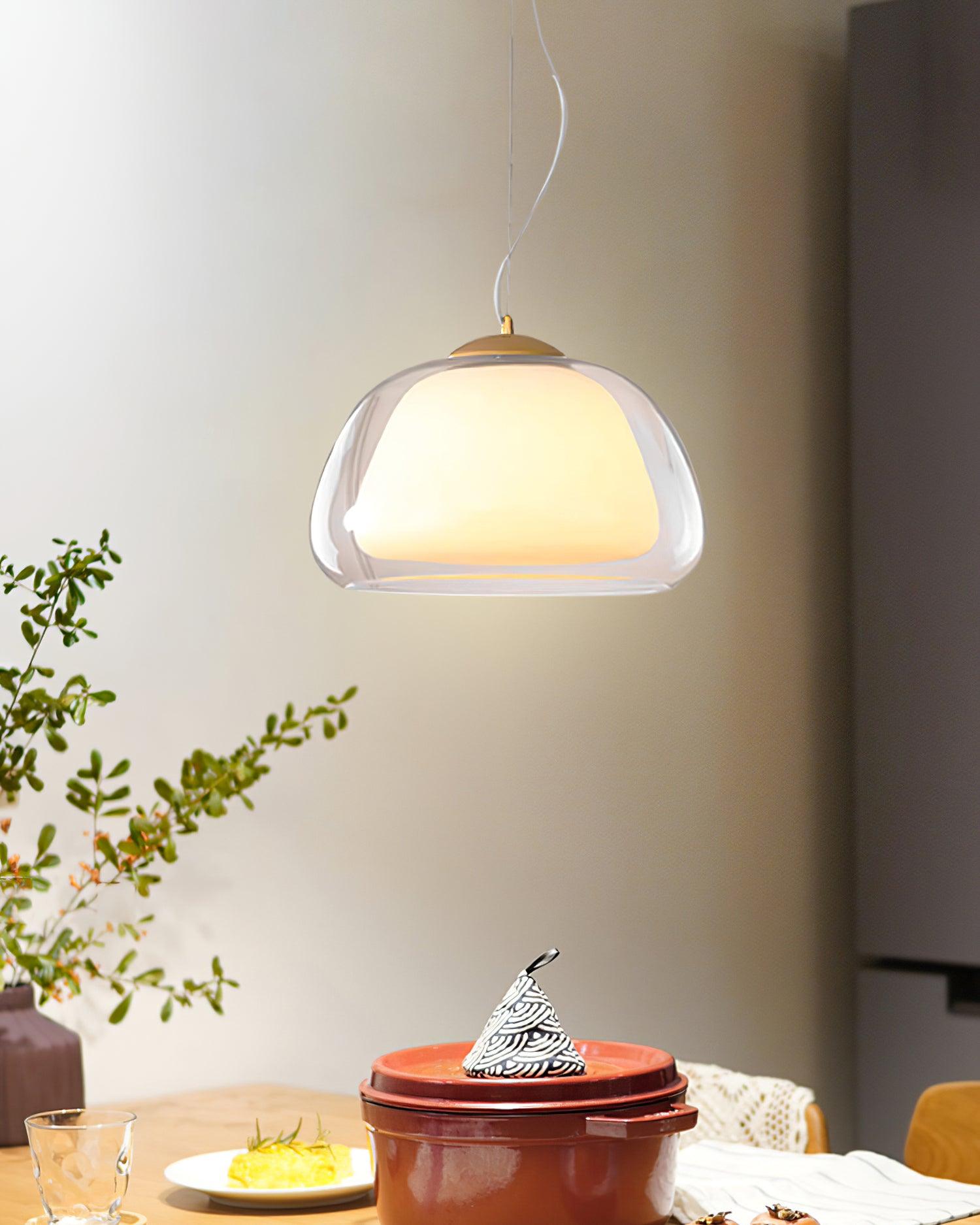 Elvo Lustra Lampe Suspendue Verre