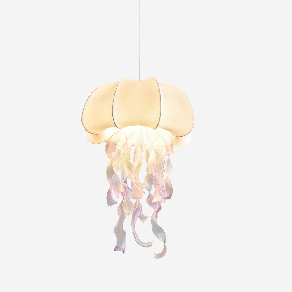 Jellyfish Suspension Rubans Irisés en Tissu